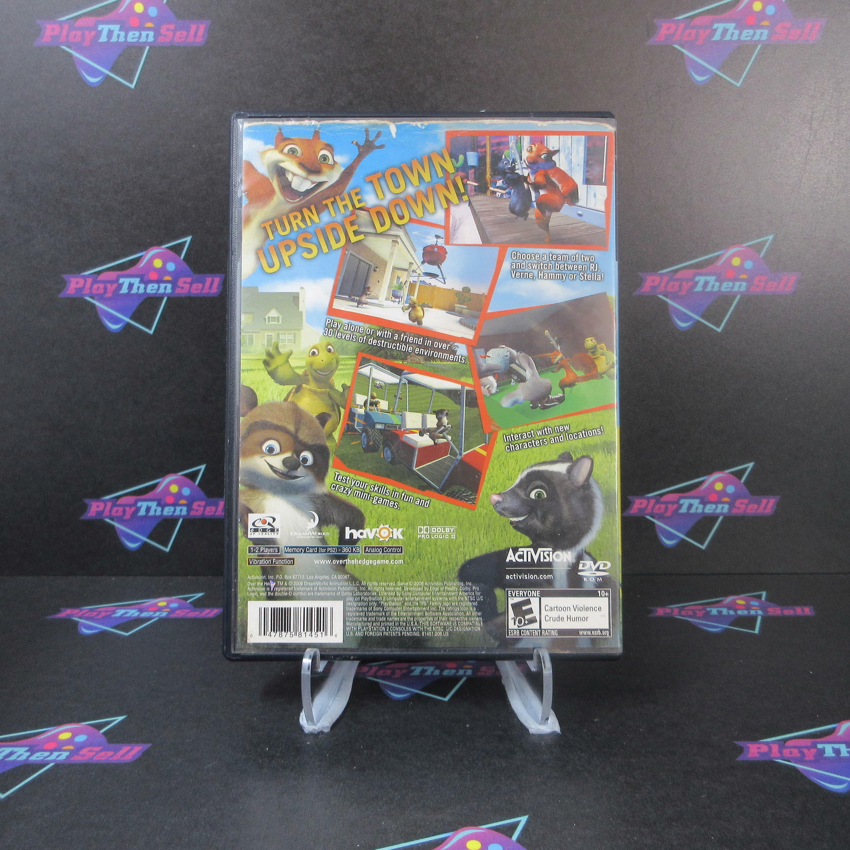Over the Hedge PS2 PlayStation 2 AD/NM - Very Good