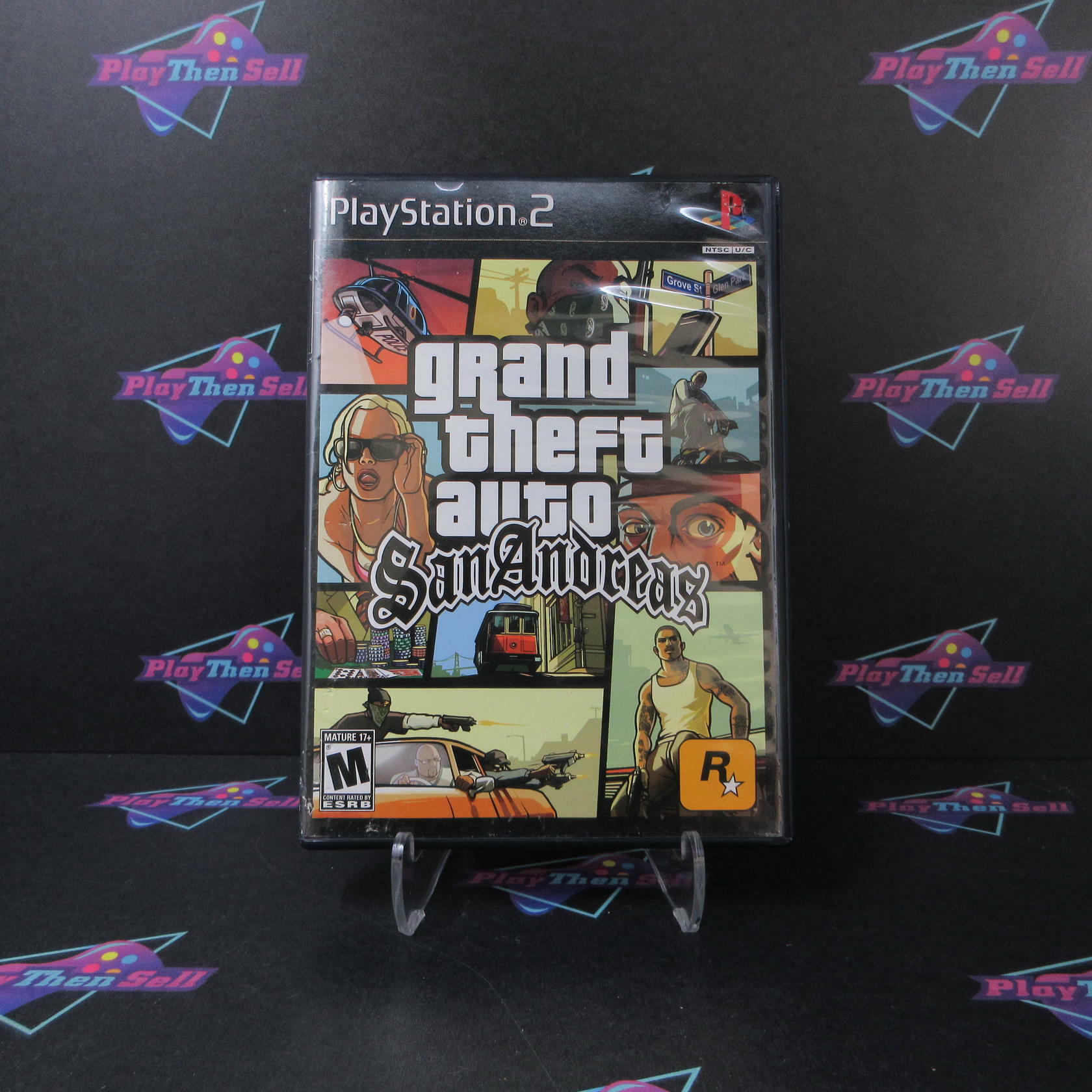 Grand Theft Auto San Andreas PS2 PlayStation 2 AD/DD/NM - Very Good