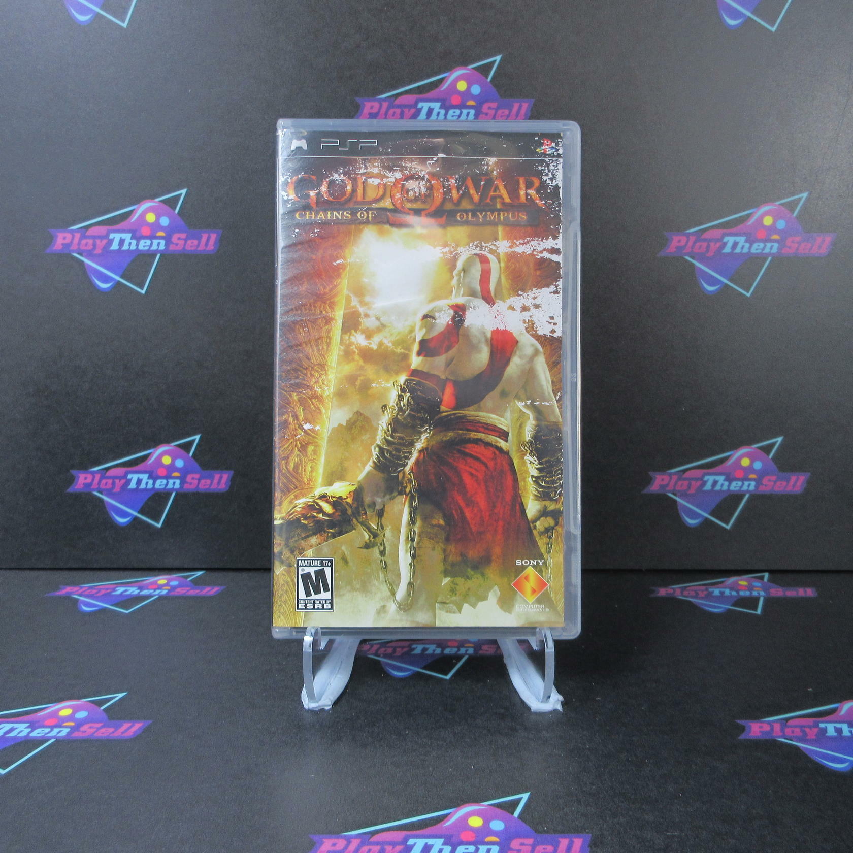 God of War Chains of Olympus + Reg Card Sony PSP AD Complete - Very Good