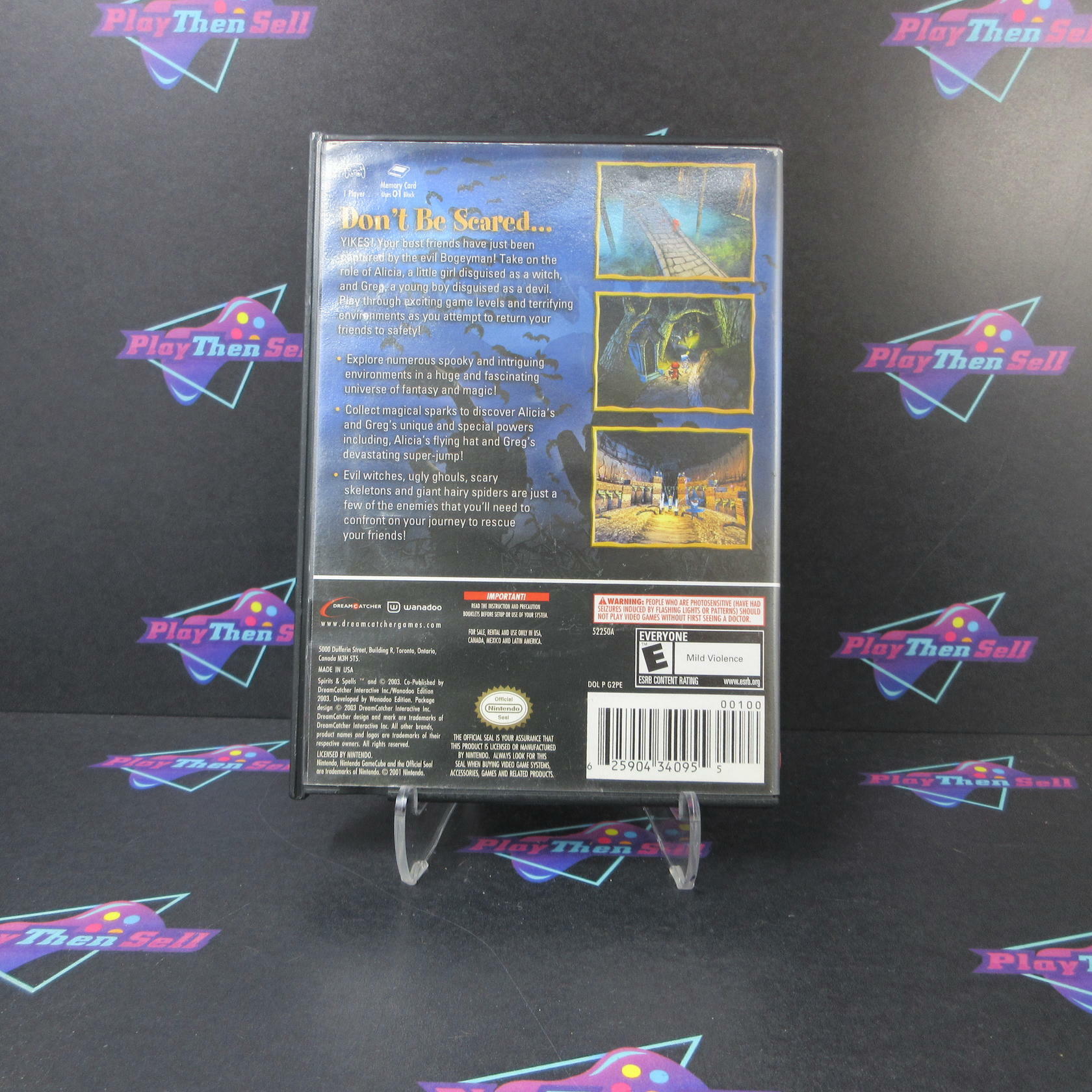 Spirits & Spells Nintendo GameCube AD/MD Complete CIB - Very Good