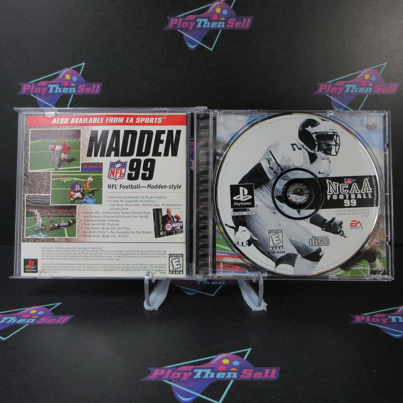 NCAA Football 99 PS1 PlayStation 1 + Reg Card - Like New