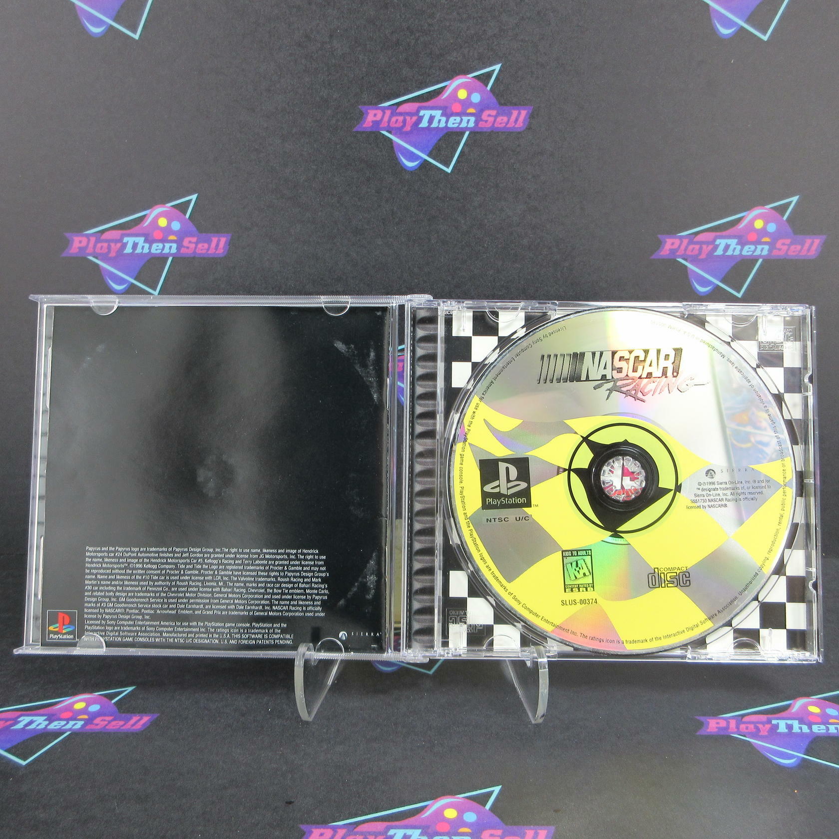 NASCAR Racing PS1 PlayStation 1 + Reg Card - Like New