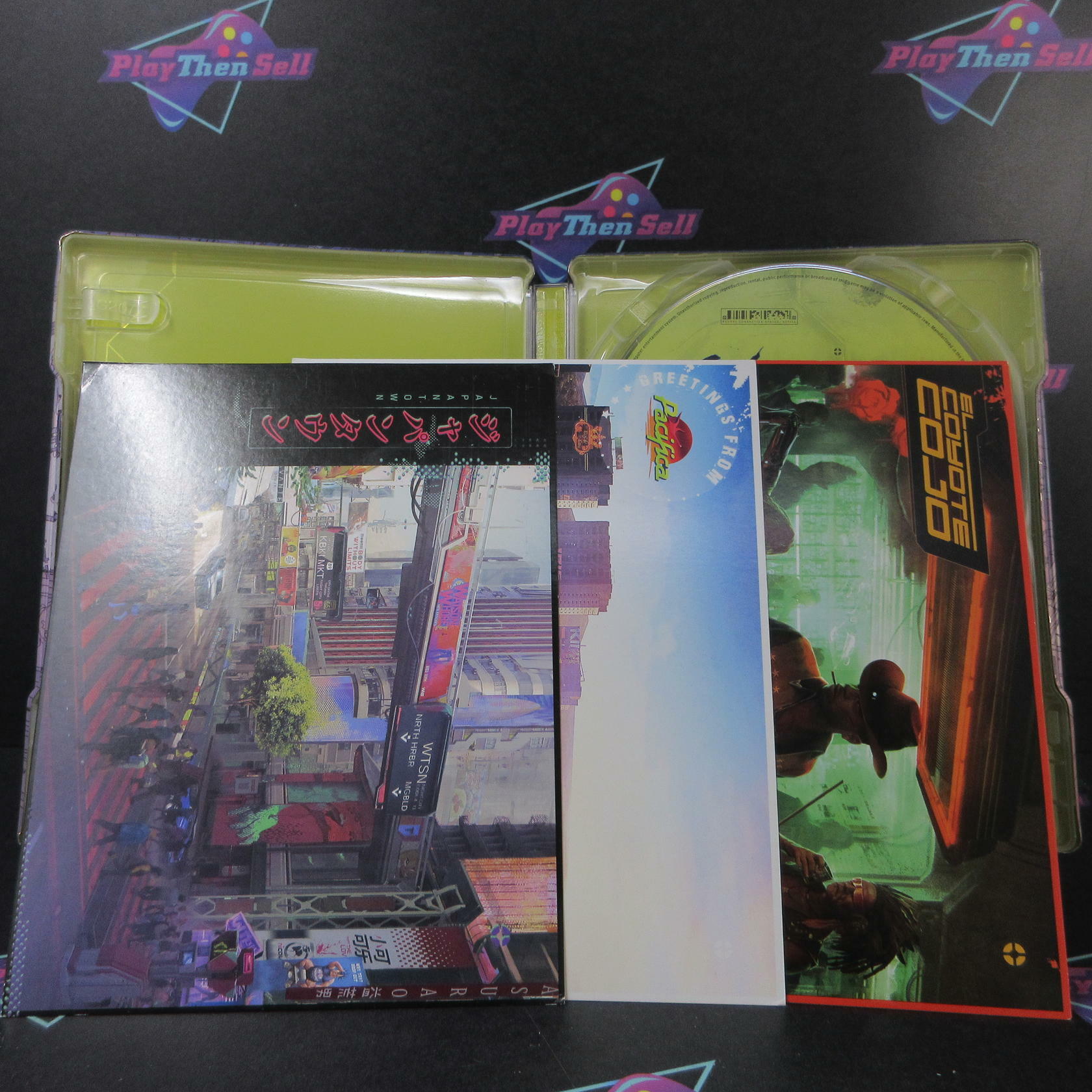 Cyberpunk 2077 Steelbook Edition PS4 PlayStation 4 + Sleeve/Stickers/Map - Like New