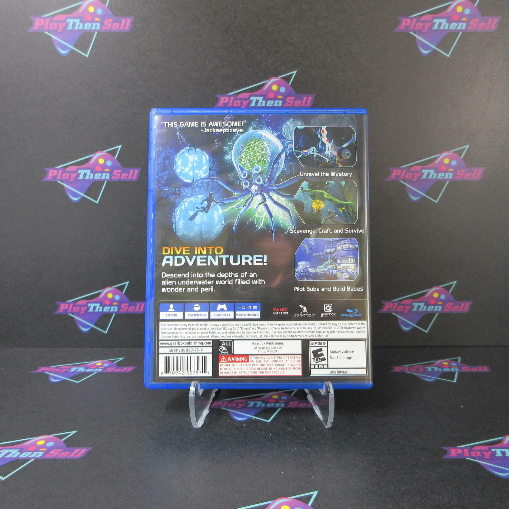 Subnautica PS4 PlayStation 4 - Like New