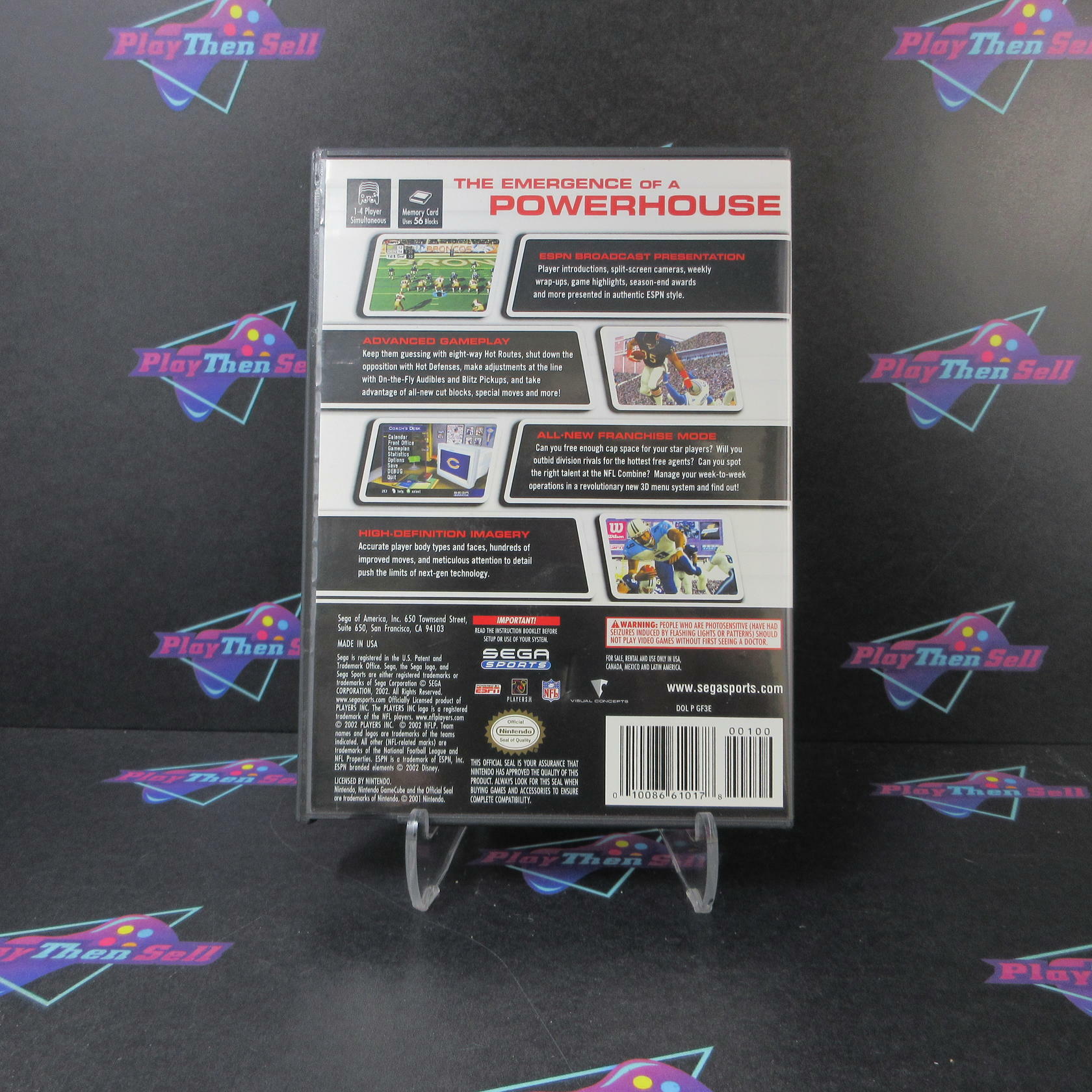 NFL 2K3 Football Nintendo GameCube - Like New