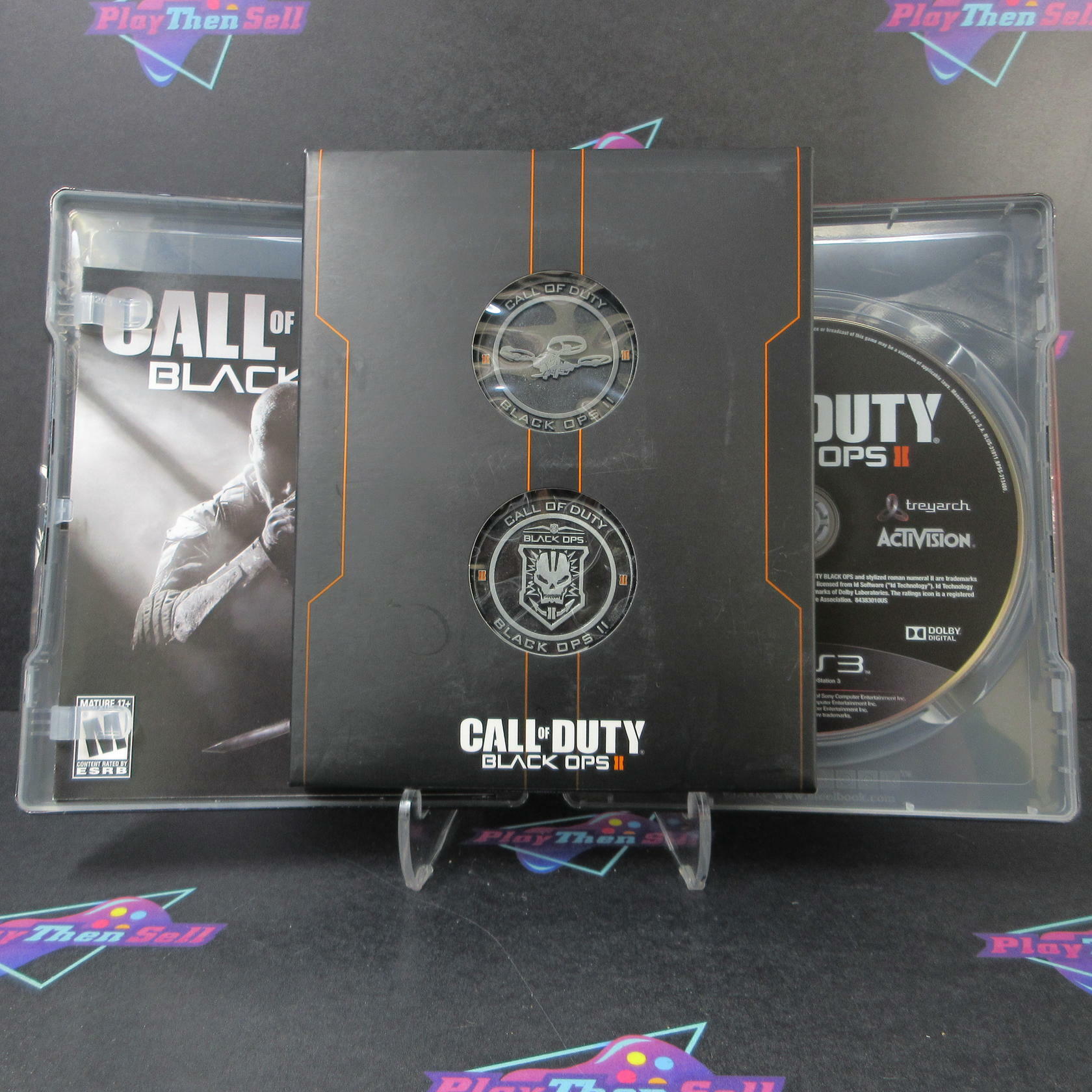 Call of Duty Black Ops II Steelbook Xbox 360 + Challenge Coins - Like New