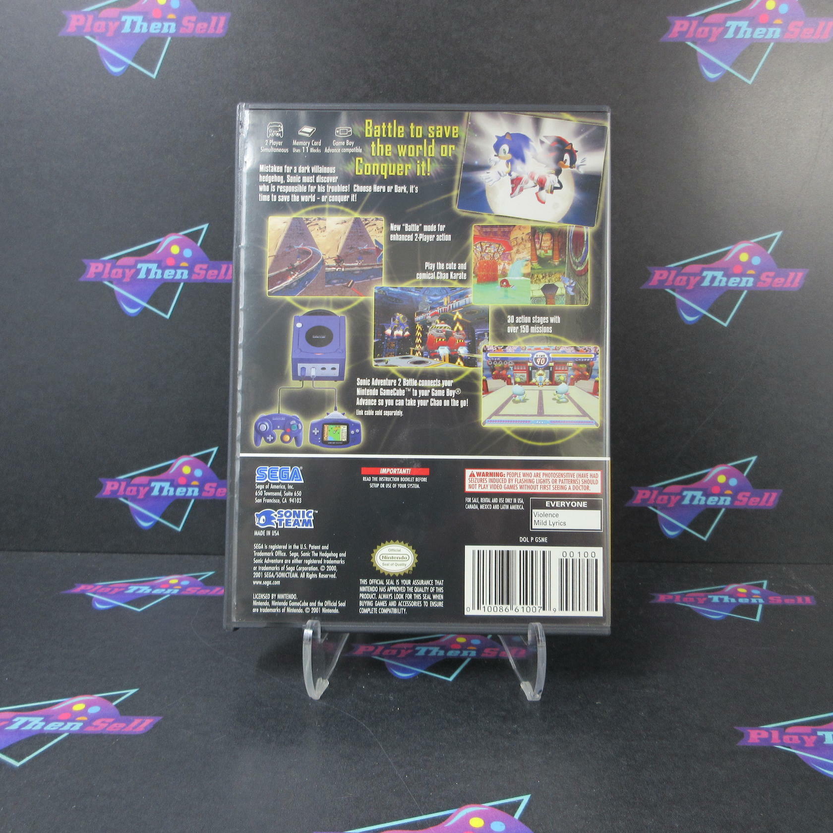 Sonic Adventure 2 Battle Nintendo Gamecube Player's Choice - Like New