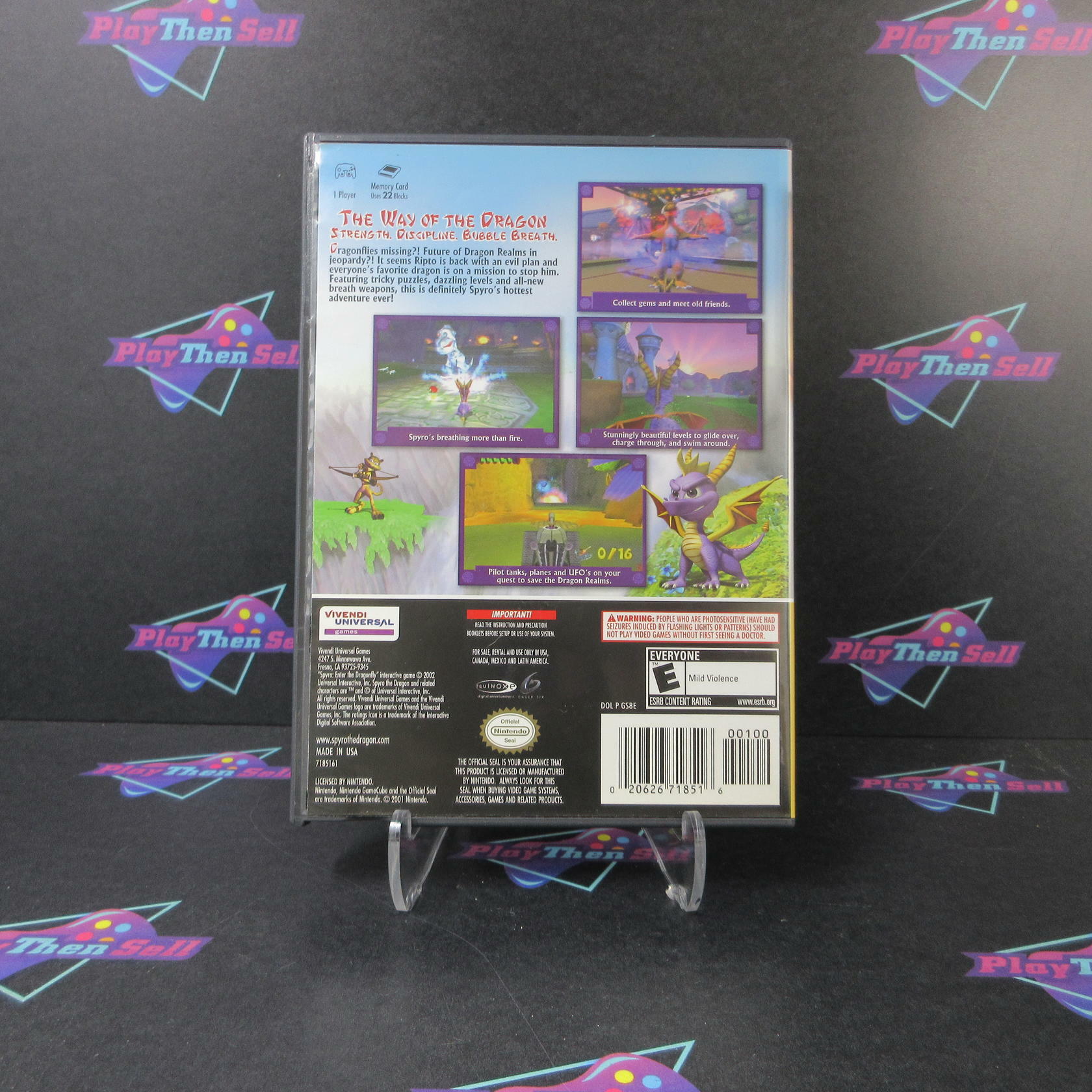 Spyro Enter the Dragonfly Players Choice Nintendo GameCube + Reg Card - Like New