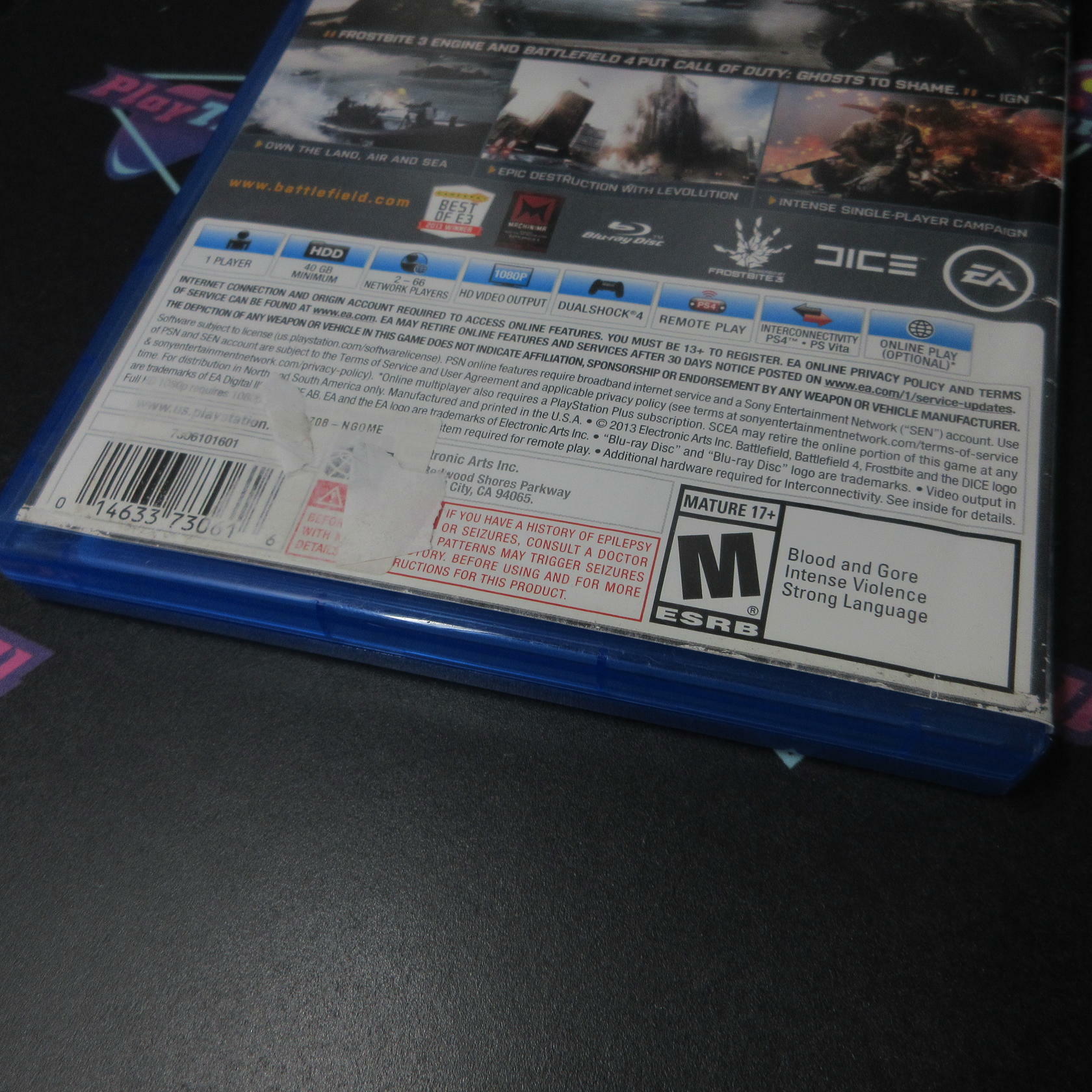 Battlefield 4 PS4 PlayStation 4 AD Complete CIB - Very Good