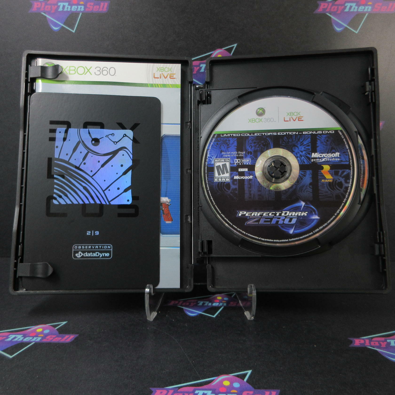 Perfect Dark Zero Xbox 360 Limited Collector's Edition Steelbook + Comic / Glyph - Like New