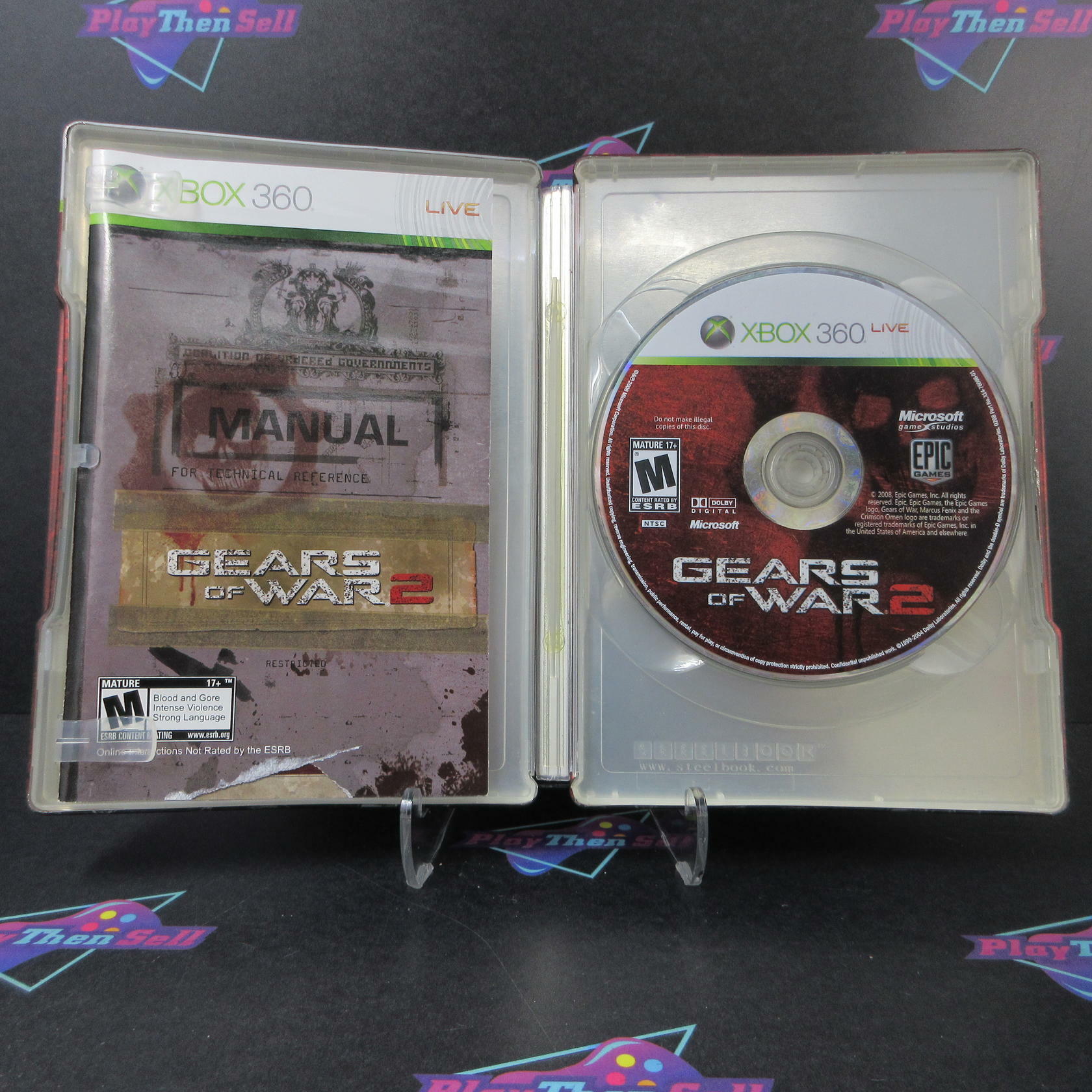 Gears of War 2 For Display Only Limited Edition Xbox 360 Promo Copy - Like New