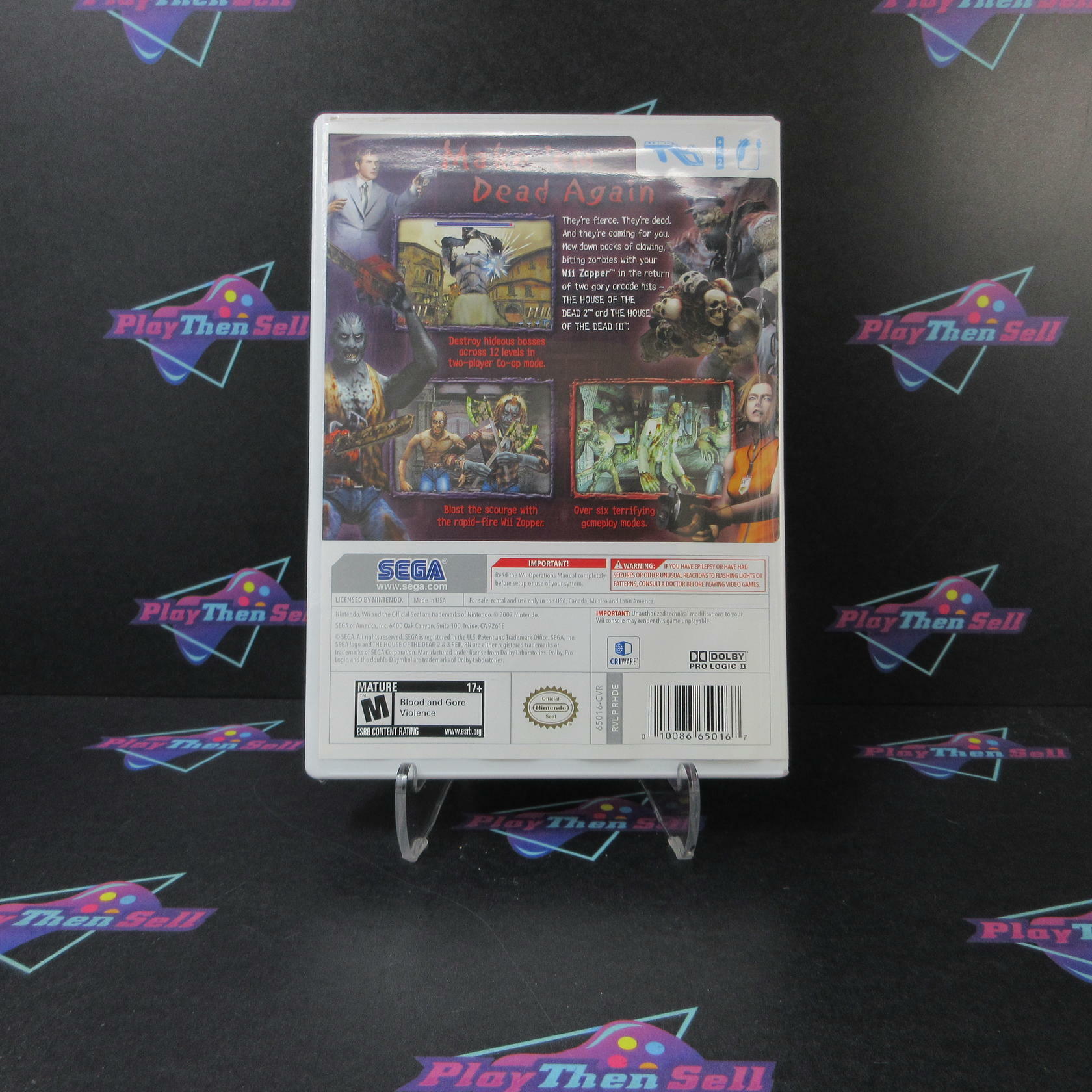 House of the Dead 2 & 3 Return Nintendo Wii AD/NM - Very Good