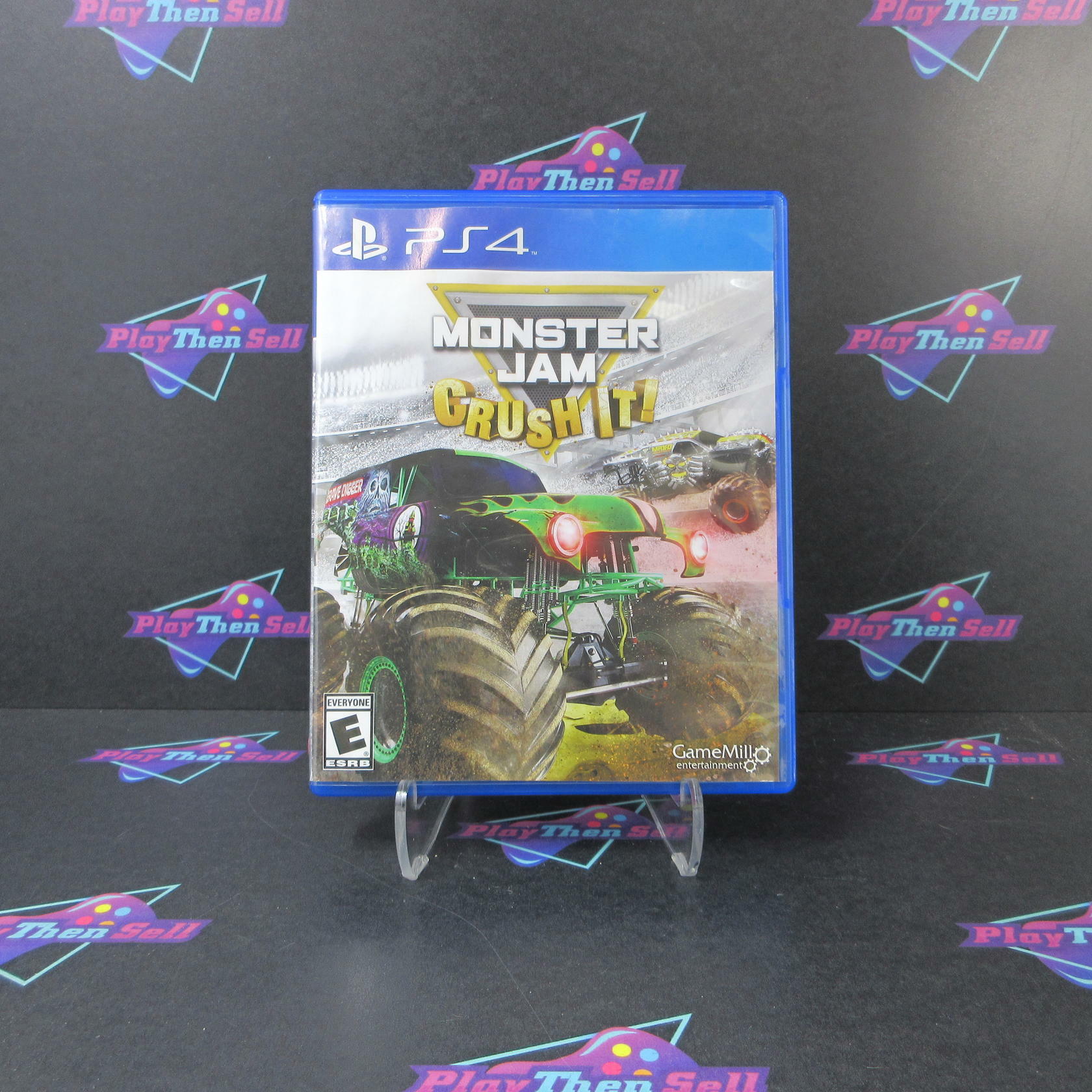 Monster Jam Crush It PS4 PlayStation 4 AD Complete CIB - Very Good