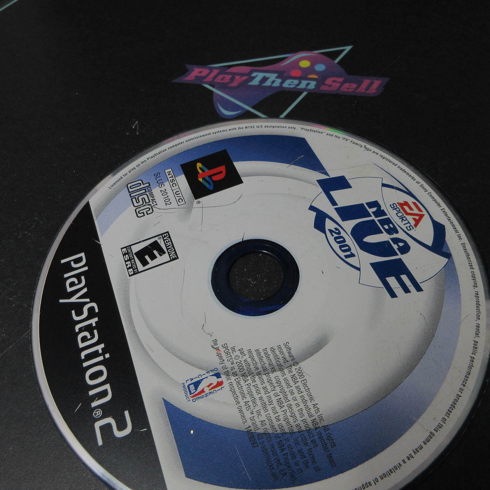 NBA Live 2001 + Reg Card PS2 PlayStation 2 DD/NM - Very Good