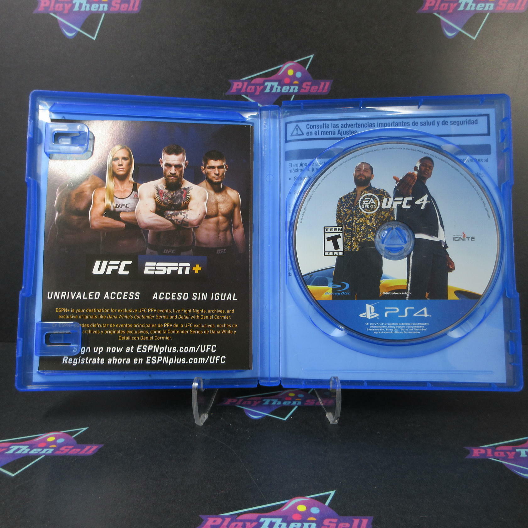 UFC 4 PS4 PlayStation 4 AD Complete CIB - Very Good