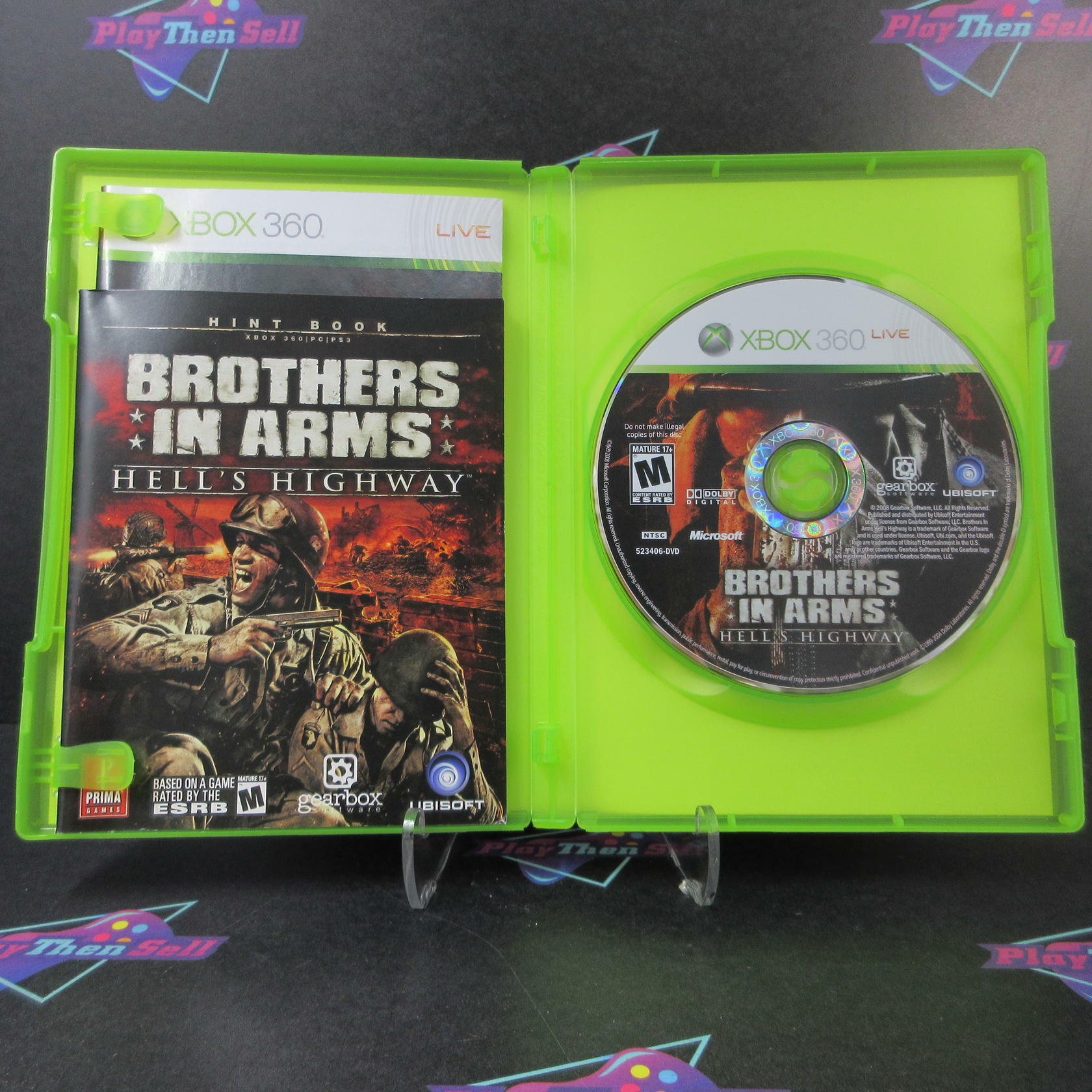 Brothers in Arms Hell's Highway Xbox 360 + Hint Book - Like New