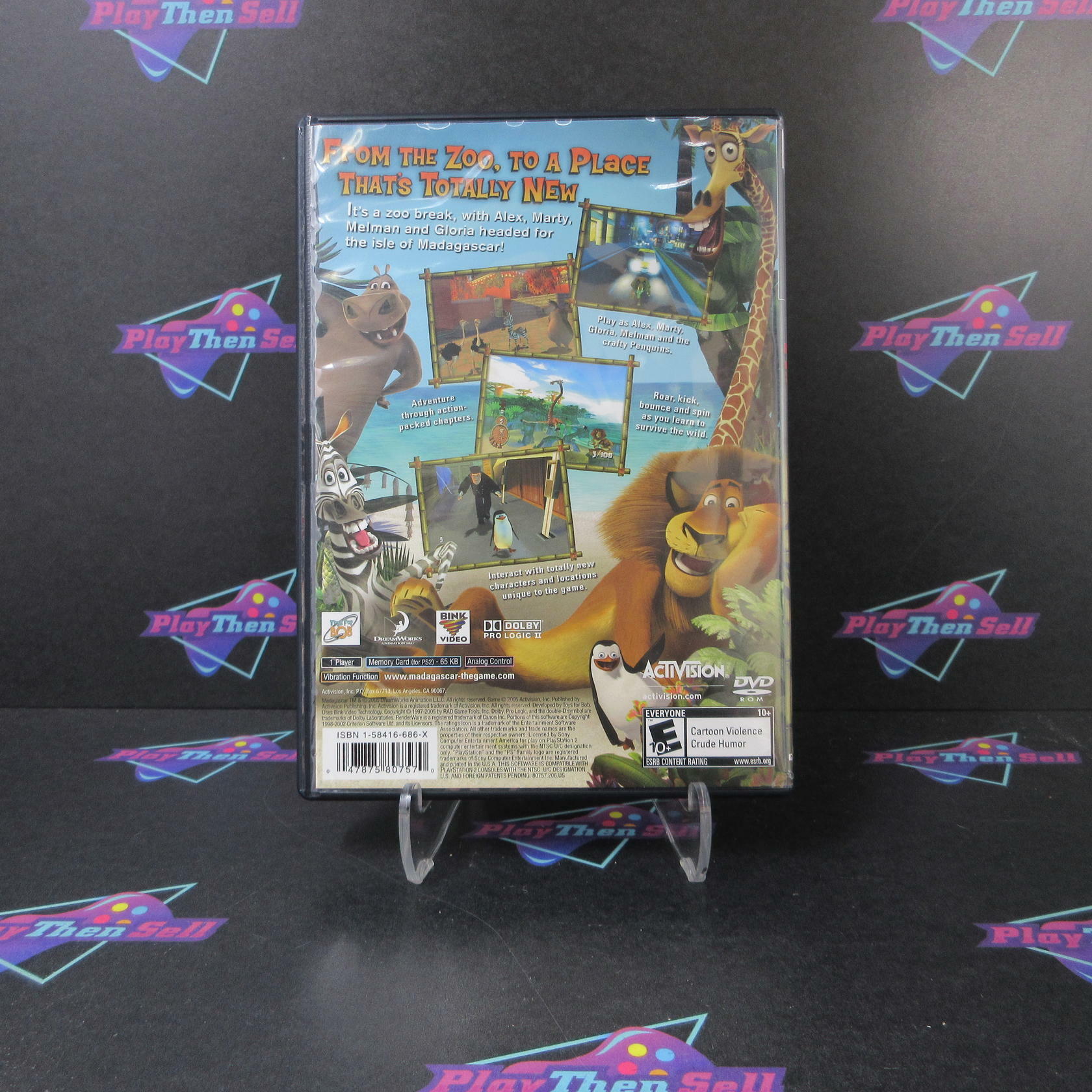 Madagascar PS2 PlayStation 2 GH Disc - Very Good