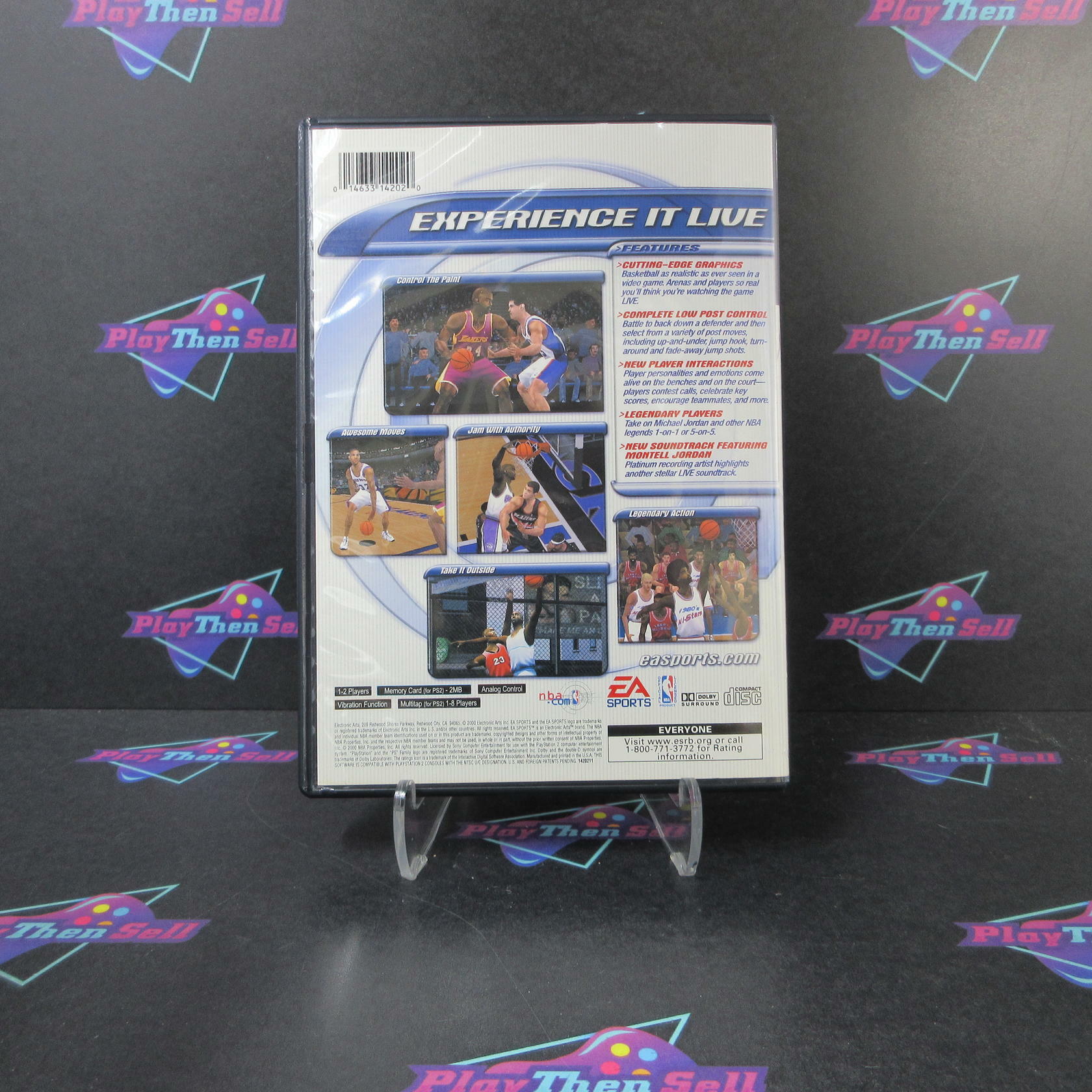 NBA Live 2001 + Reg Card PS2 PlayStation 2 DD/NM - Very Good