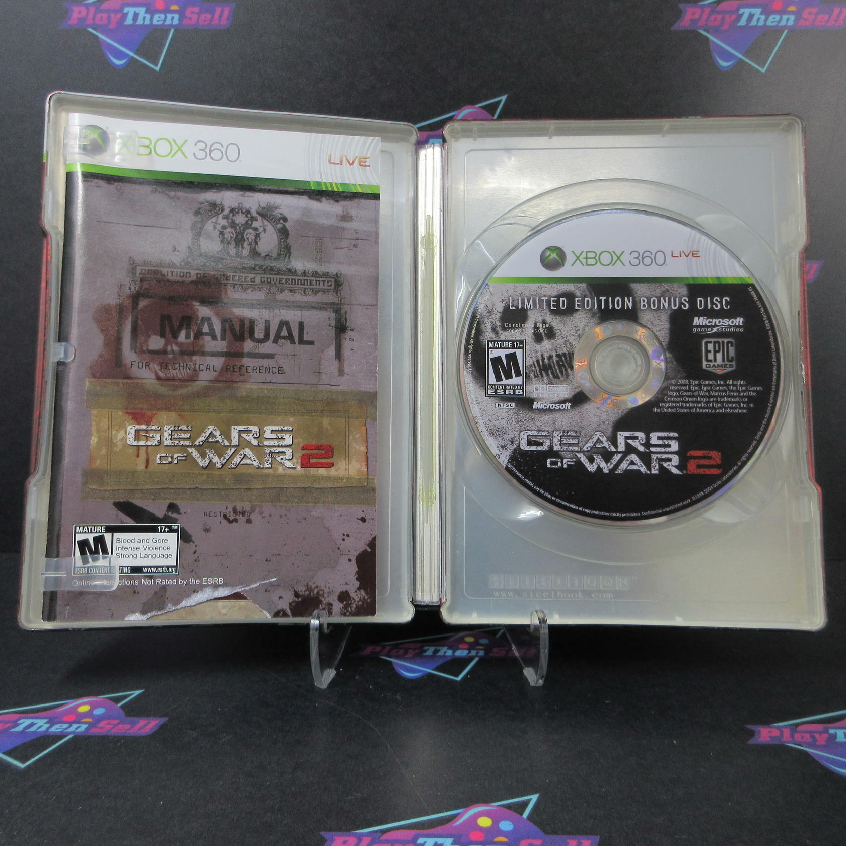 Gears of War 2 For Display Only Limited Edition Xbox 360 Promo Copy - Like New