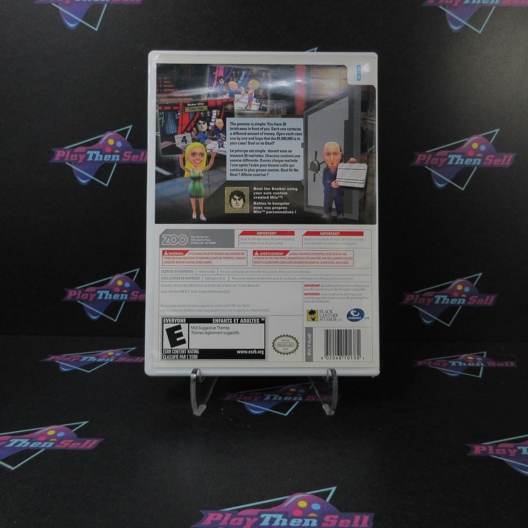 Deal or No Deal Nintendo Wii AD Complete CIB - Very Good