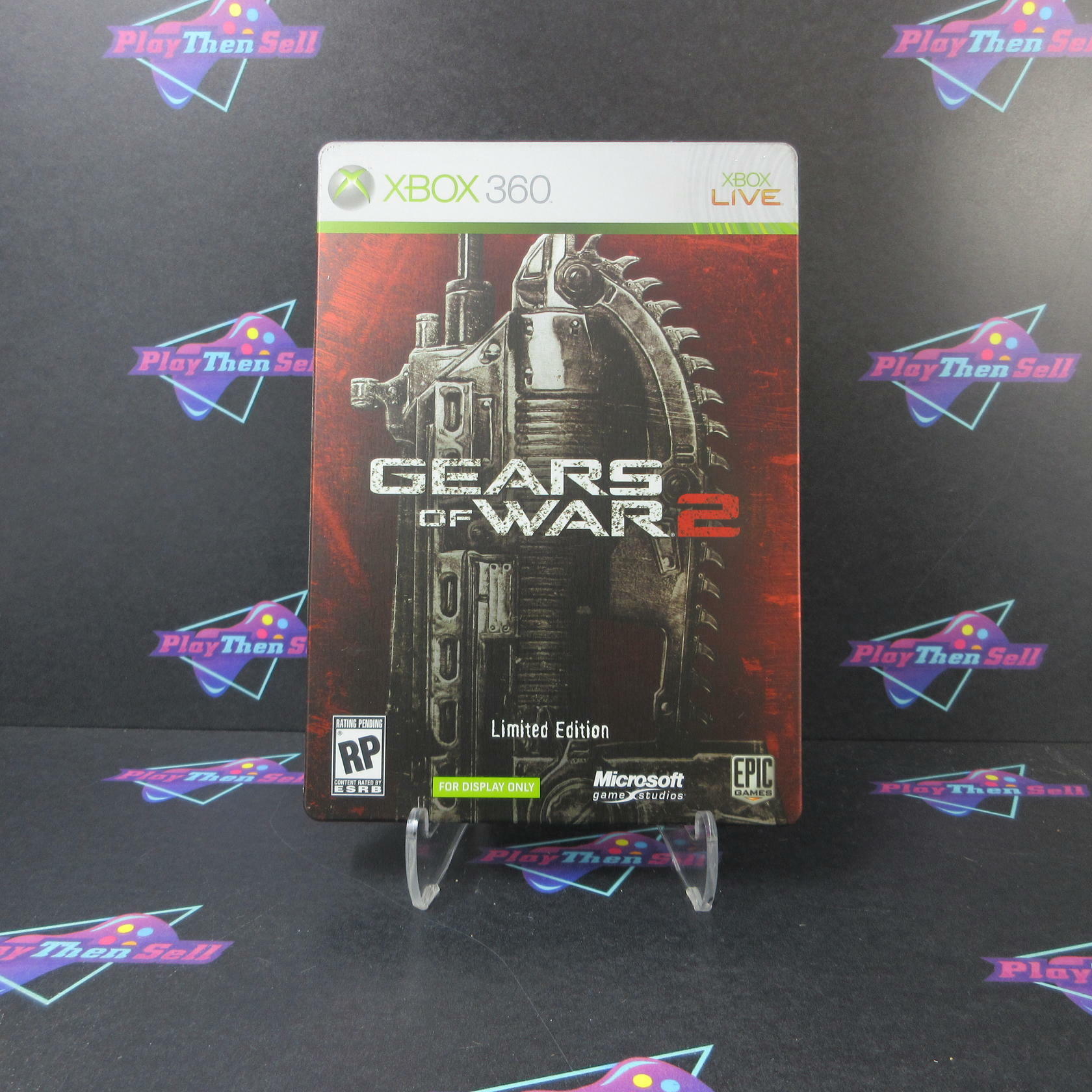 Gears of War 2 For Display Only Limited Edition Xbox 360 Promo Copy - Like New