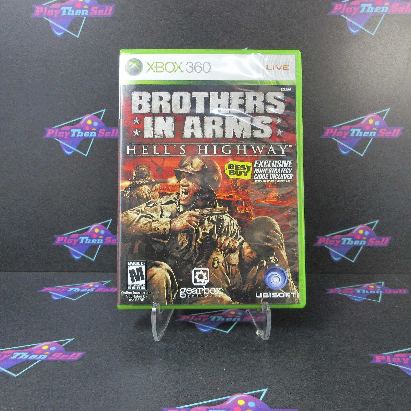 Brothers in Arms Hell's Highway Xbox 360 + Hint Book - Like New