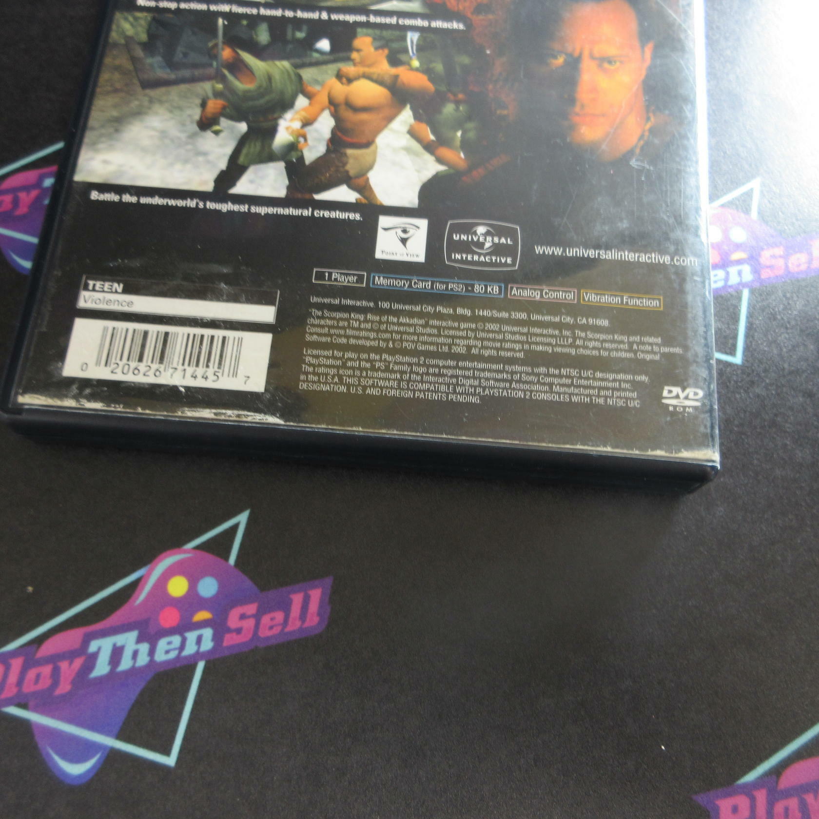 Scorpion King Rise of the Akkadian PS2 Playstation 2 AD/NM - Very Good