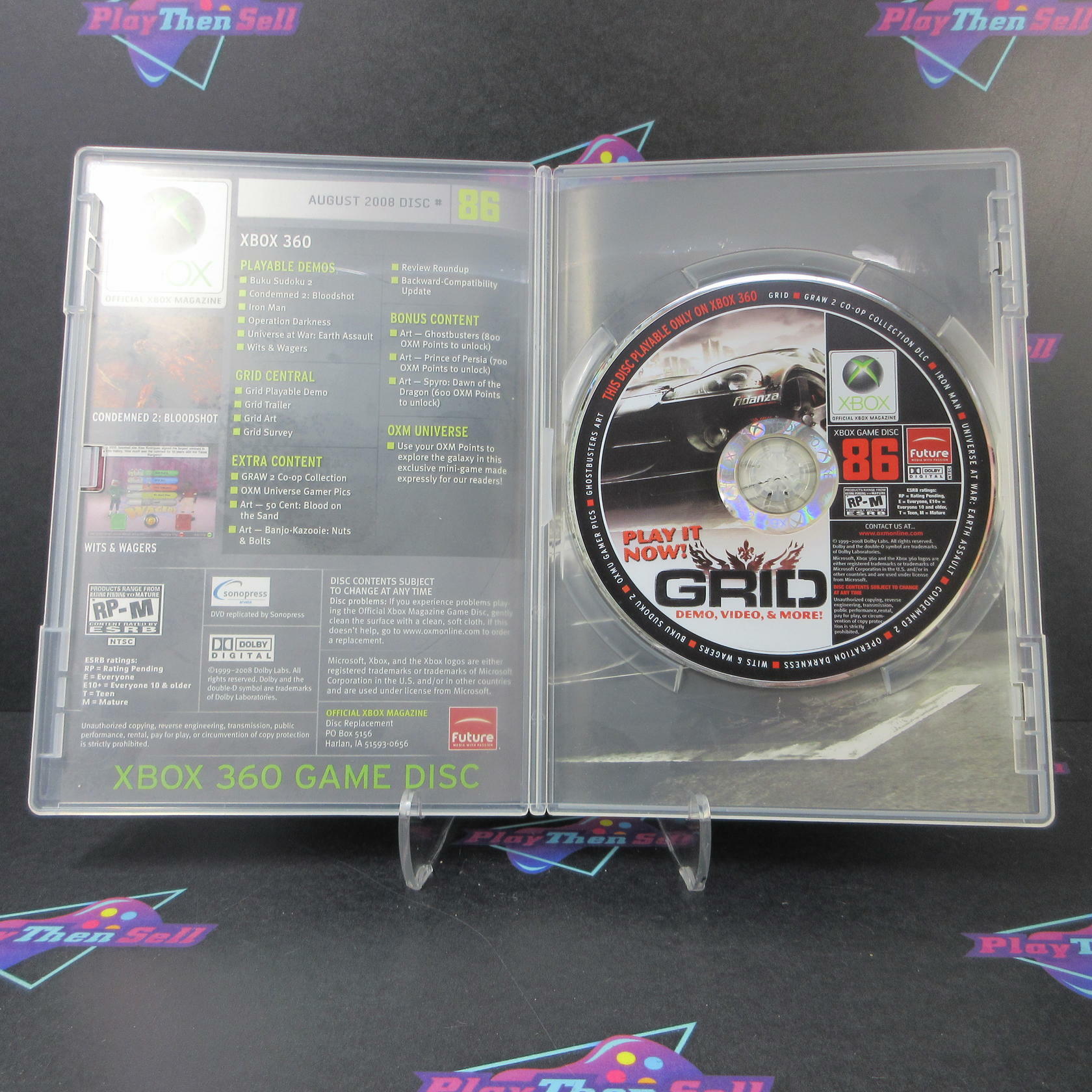 Official Xbox Magazine Demo 86 Xbox 360 Grid - Like New