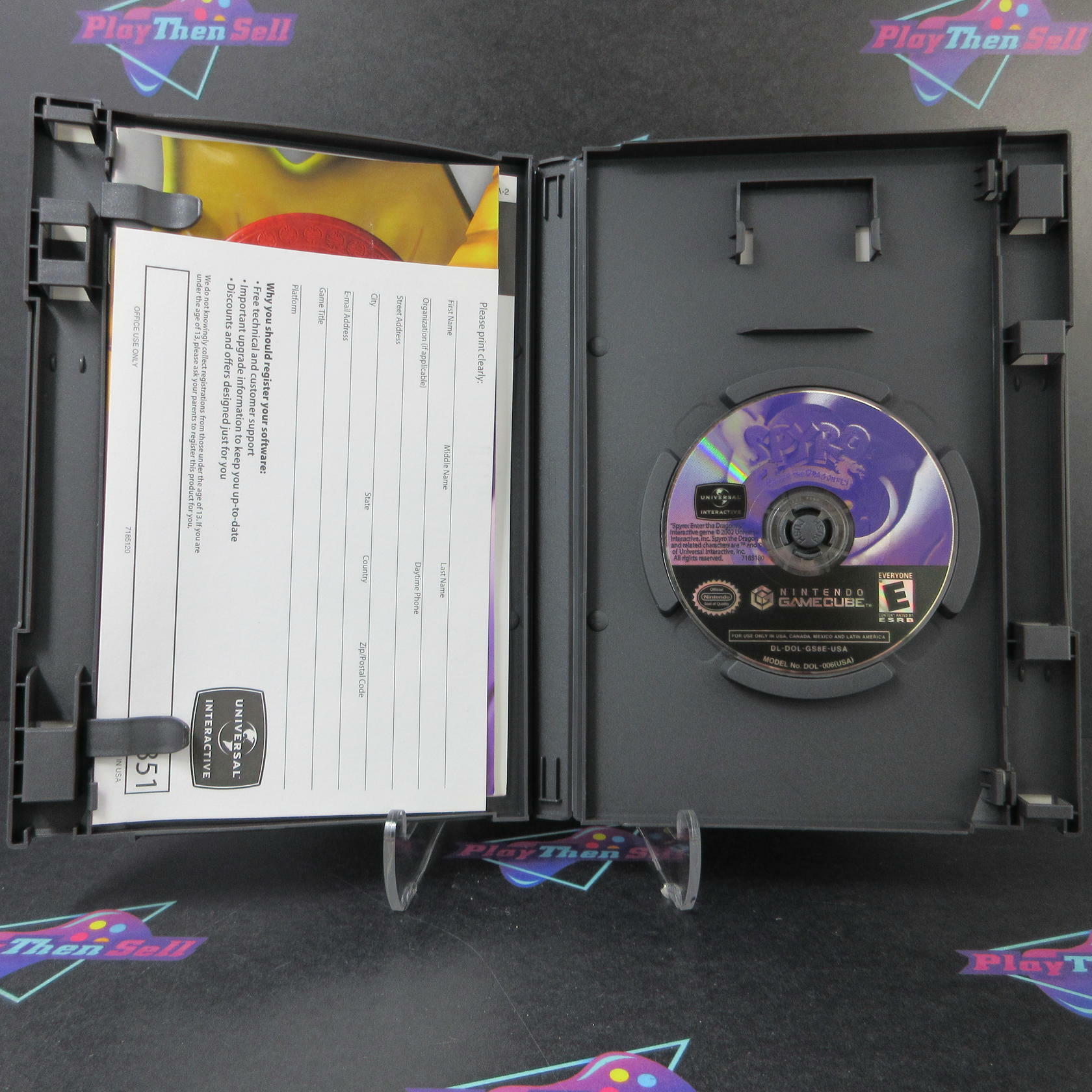 Spyro Enter the Dragonfly Players Choice Nintendo GameCube + Reg Card - Like New