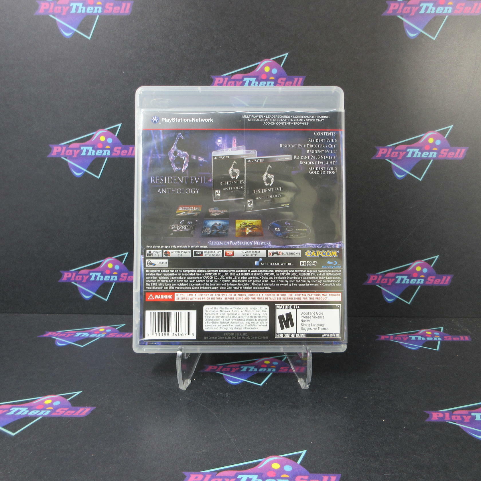 Resident Evil 6 Anthology PS3 PlayStation 3 + Sleeve - Like New
