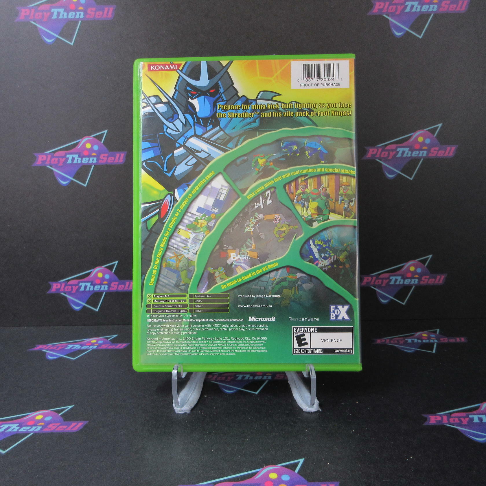 Teenage Mutant Ninja Turtles Xbox - Like New