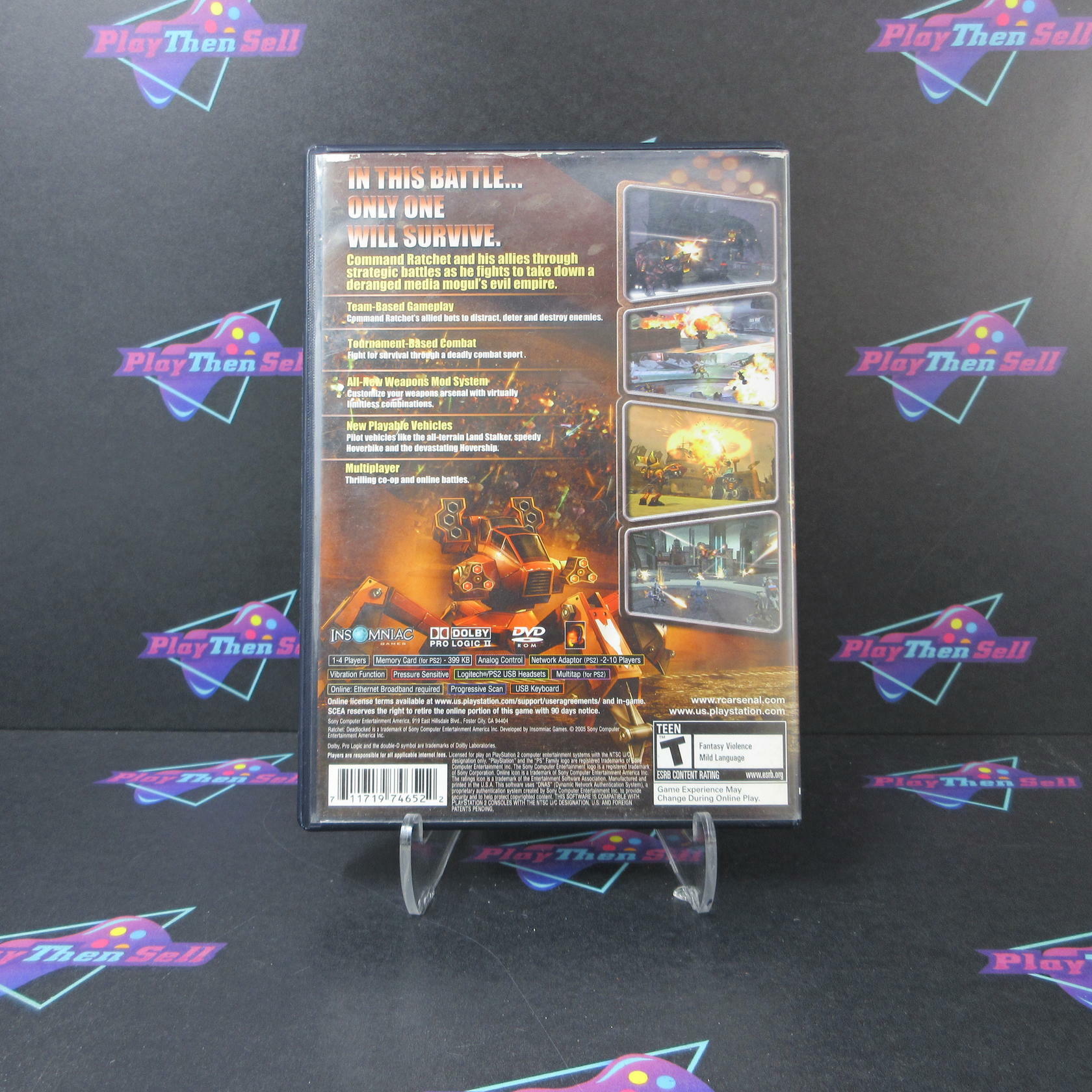 Ratchet Deadlocked PS2 PlayStation 2 AD Complete CIB - Very Good