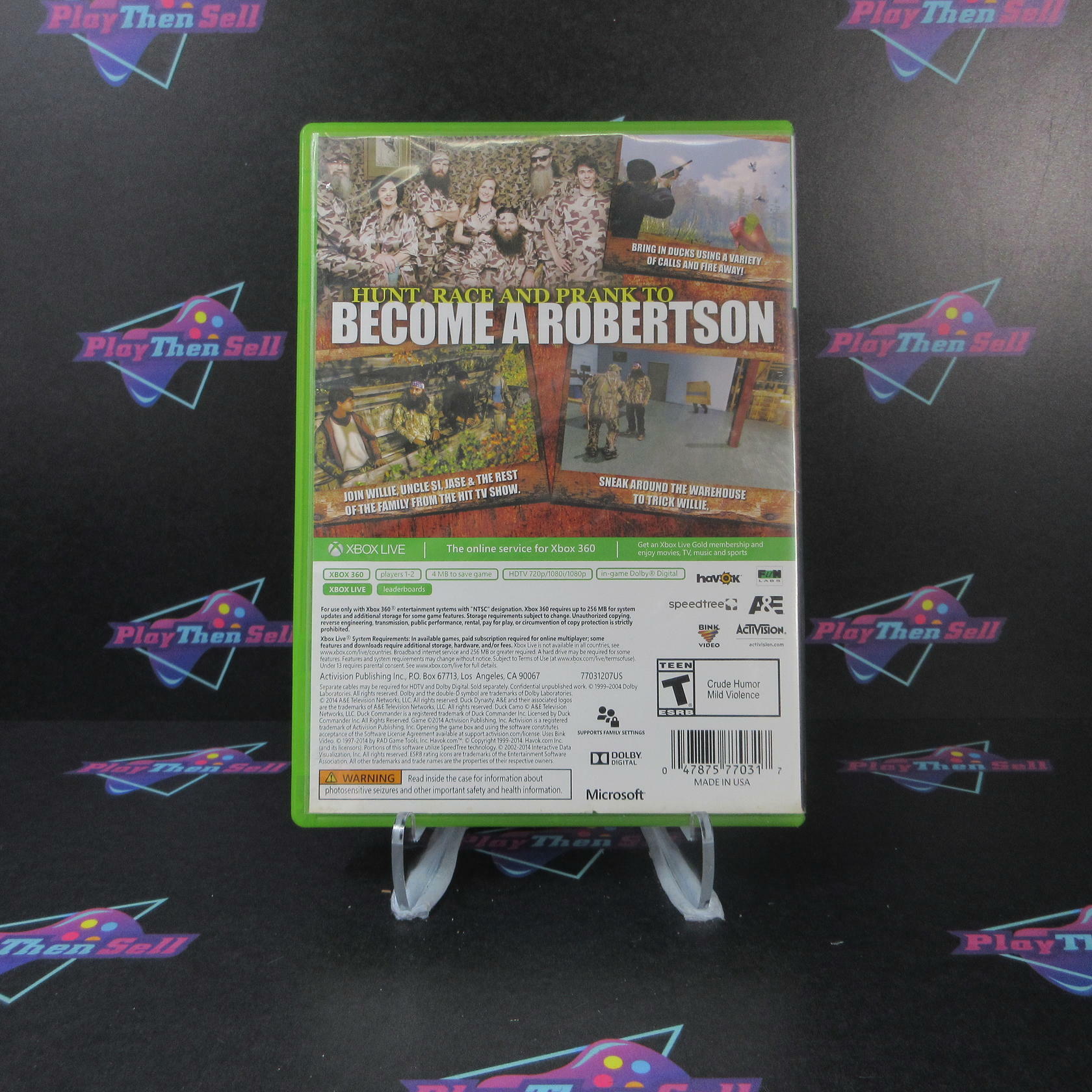 Duck Dynasty Xbox 360 AD Complete CIB - Very Good