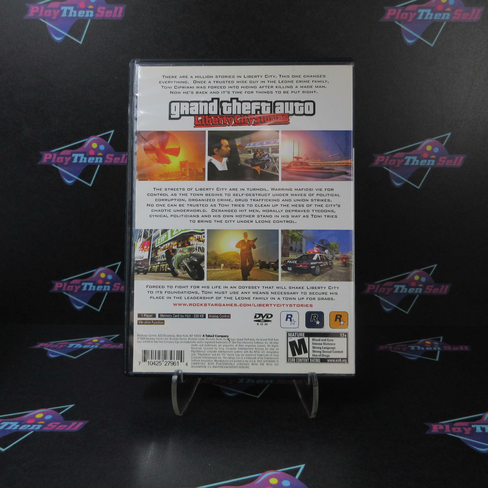 Grand Theft Auto Liberty City Stories PS2 PlayStation 2 AD Complete CIB - Very Good
