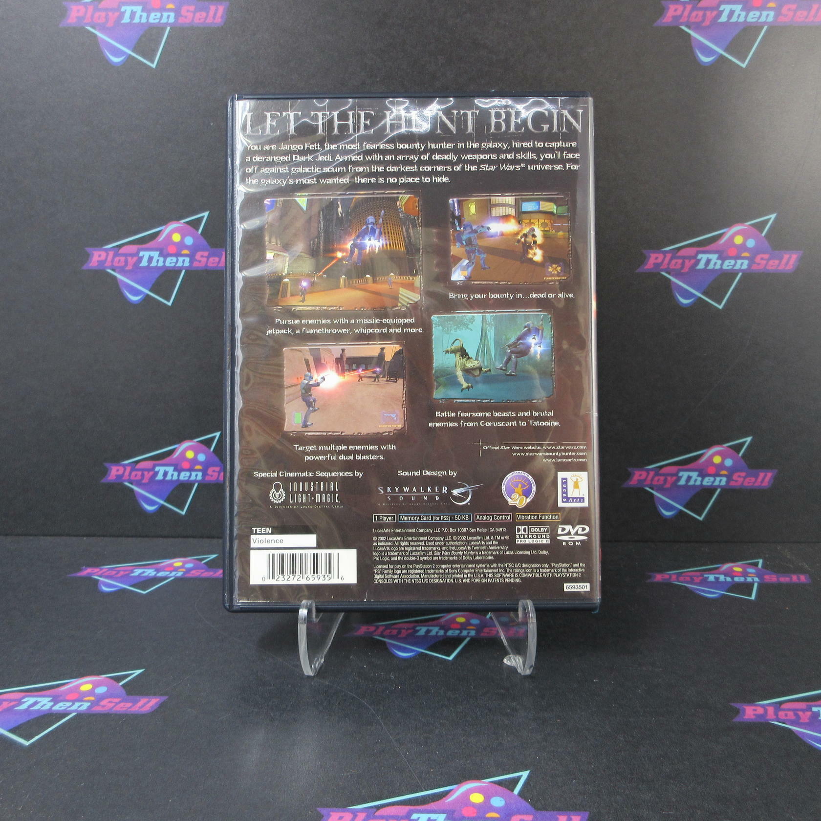 Star Wars Bounty Hunter PS2 PlayStation 2 AD/NM - Very Good