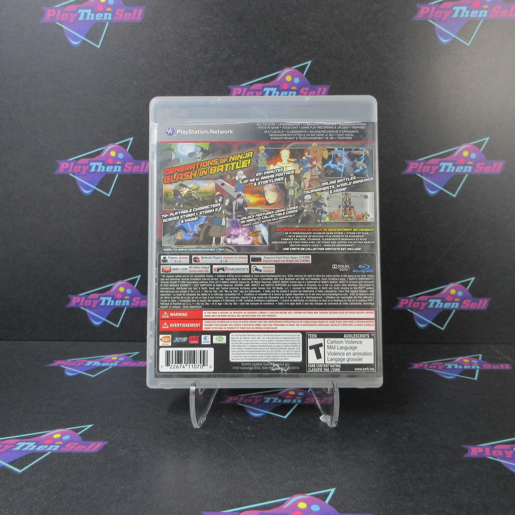 Naruto Shippuden Ultimate Ninja Storm Generations PS3 AD/NM - Very Good