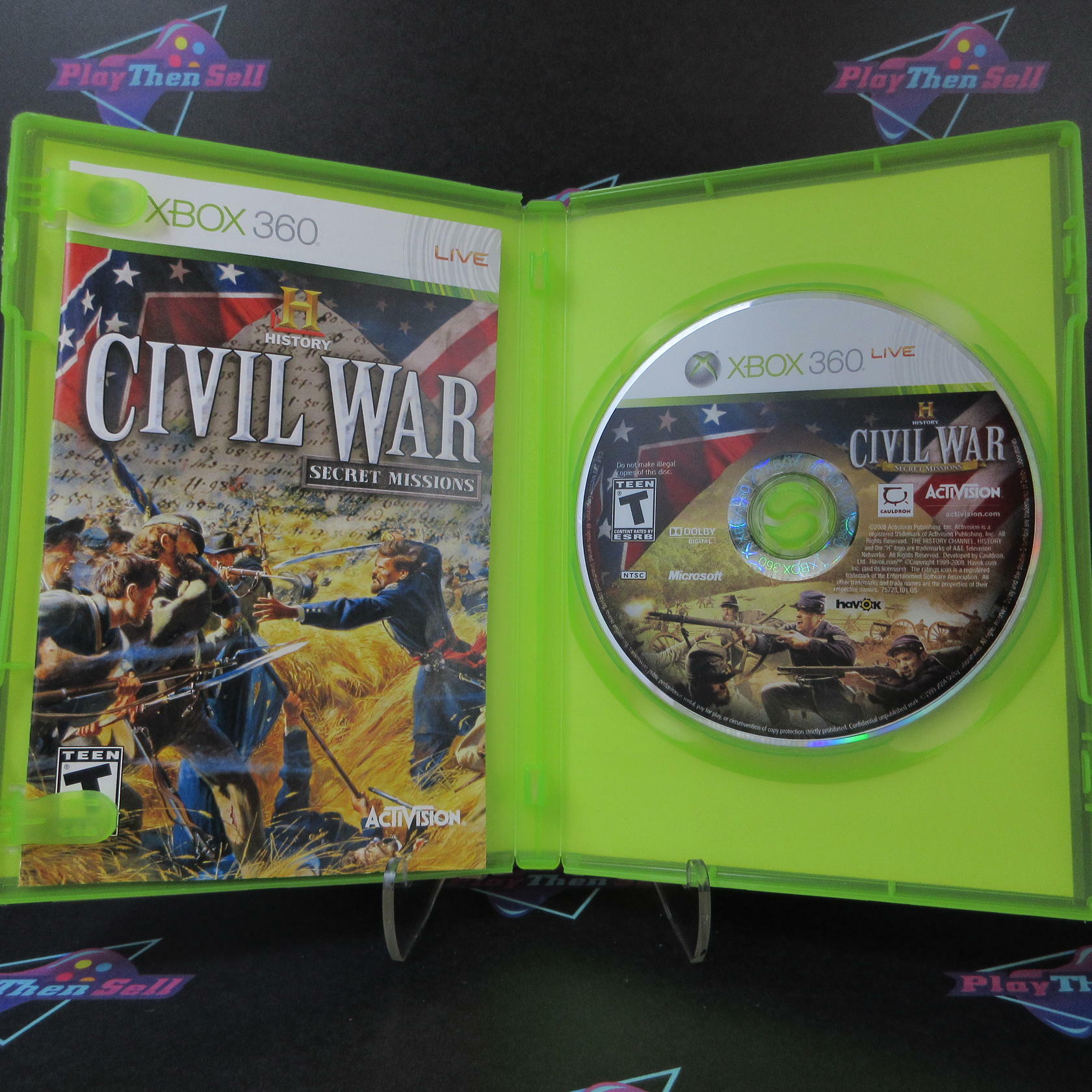 History Channel Civil War: Secret Missions Xbox 360 - Like New