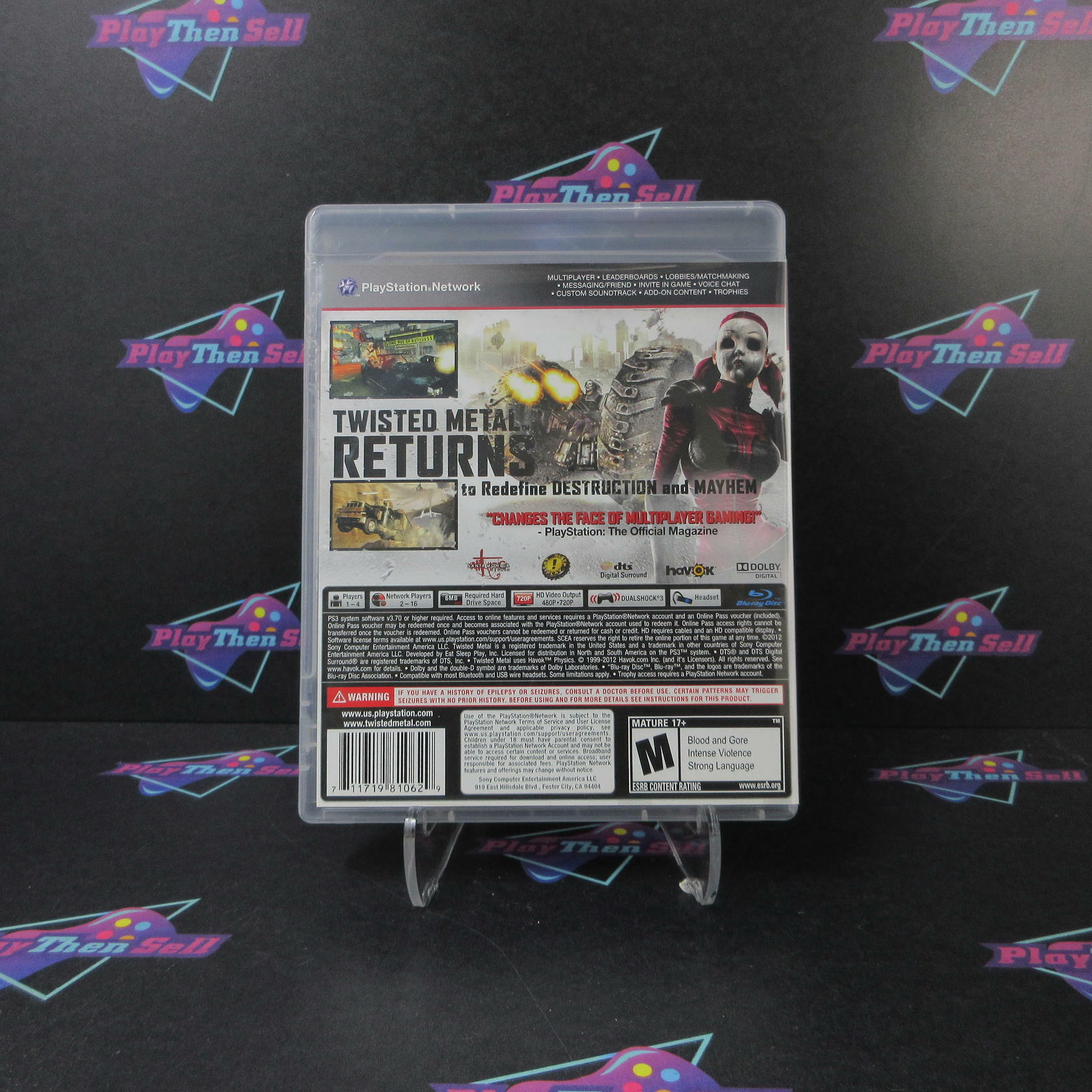 Twisted Metal PS3 PlayStation 3 MD Complete CIB - Very Good