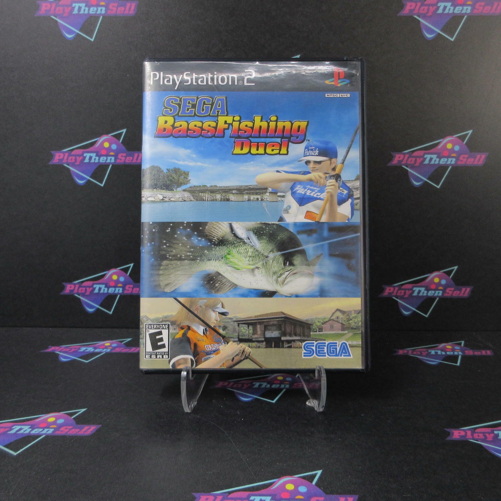 Sega Bass Fishing Duel PS2 PlayStation 2 AD Complete CIB - Very Good
