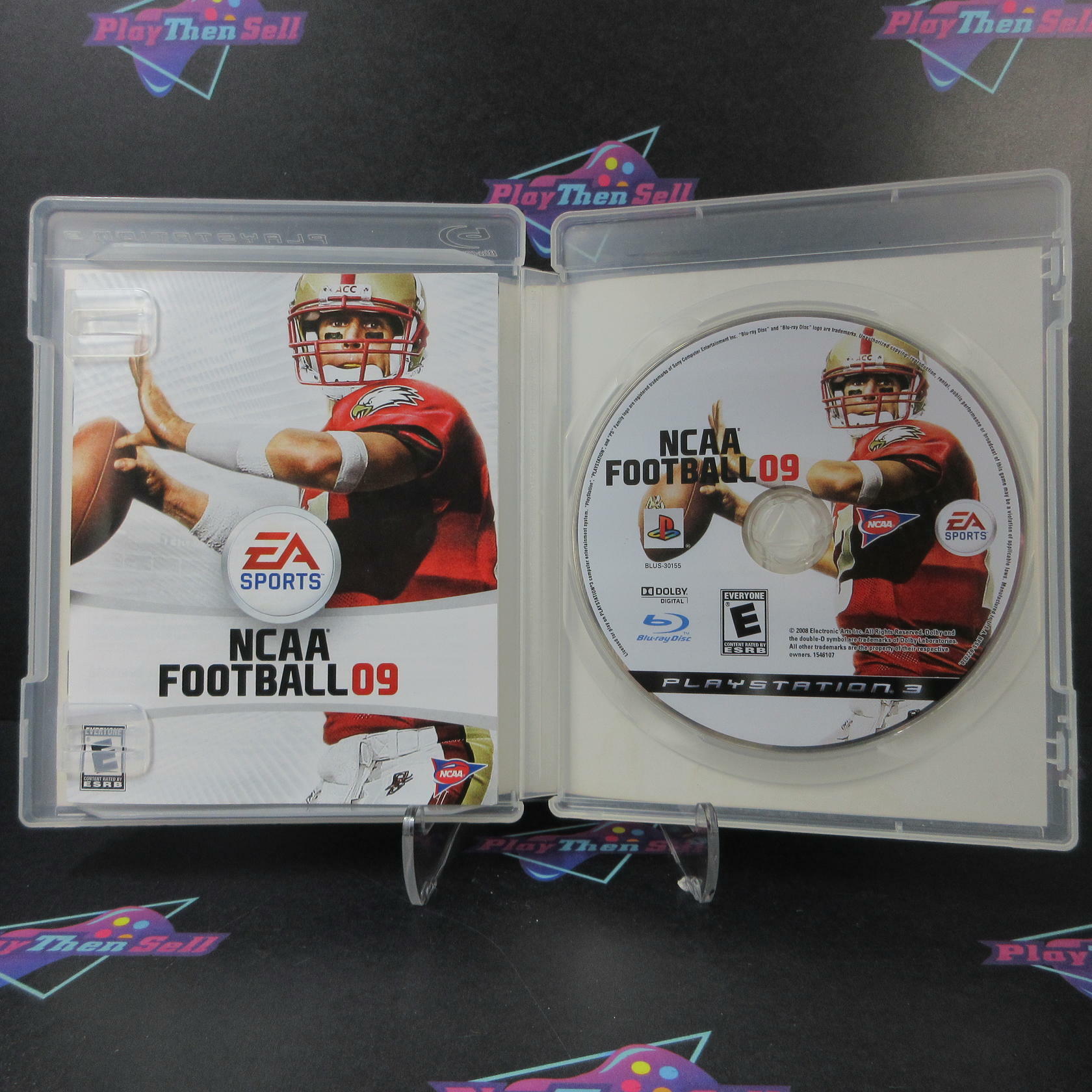 NCAA Football 09 PS3 PlayStation 3 AD Complete CIB - Very Good