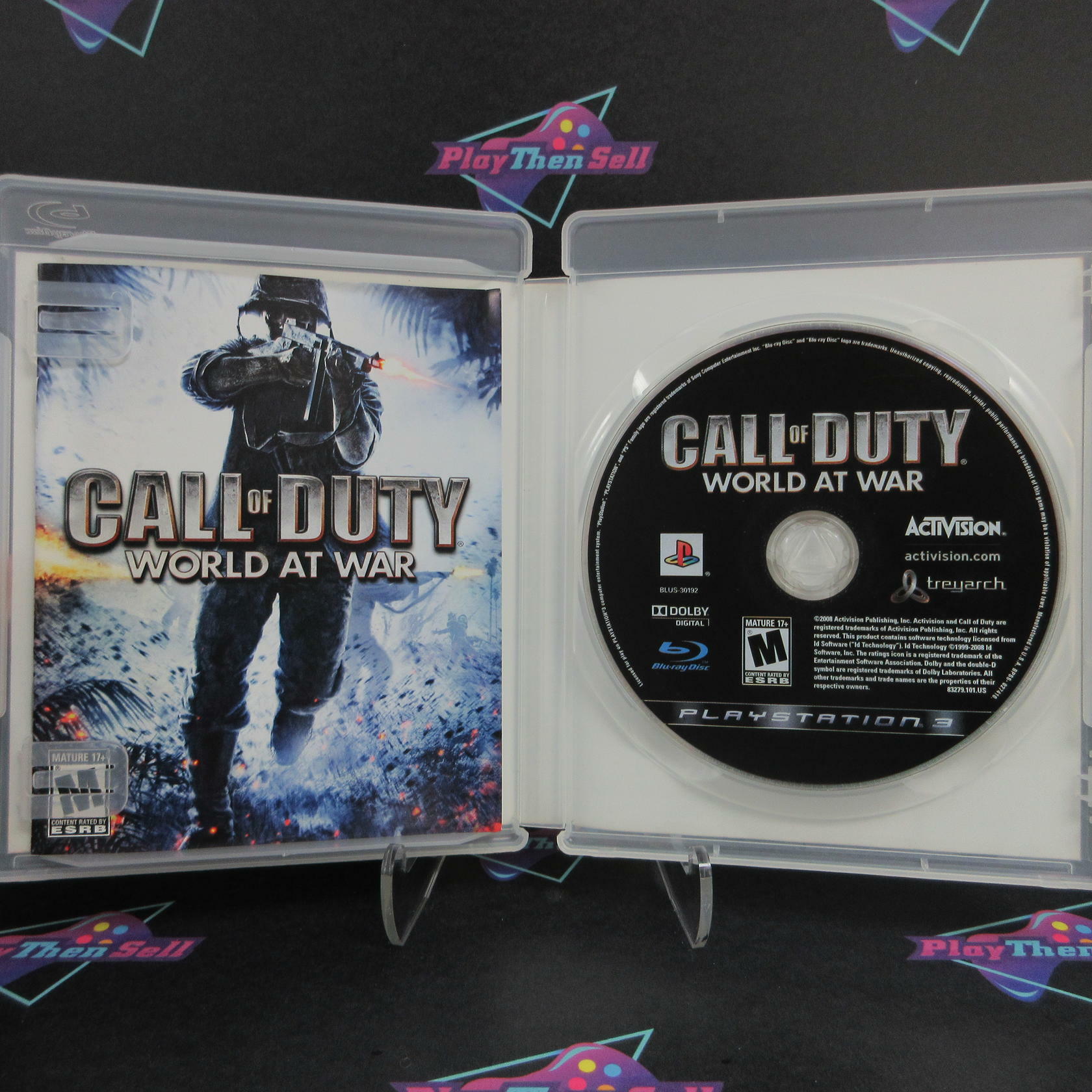 Call of Duty World at War PS3 PlayStation 3 AD Complete CIB - Very Good