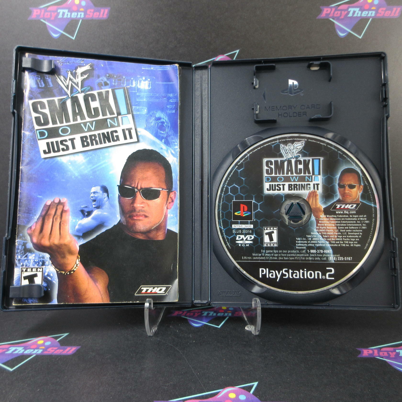 WWE Smackdown Just Bring It PS2 PlayStation 2 AD/MD Complete CIB - Very Good