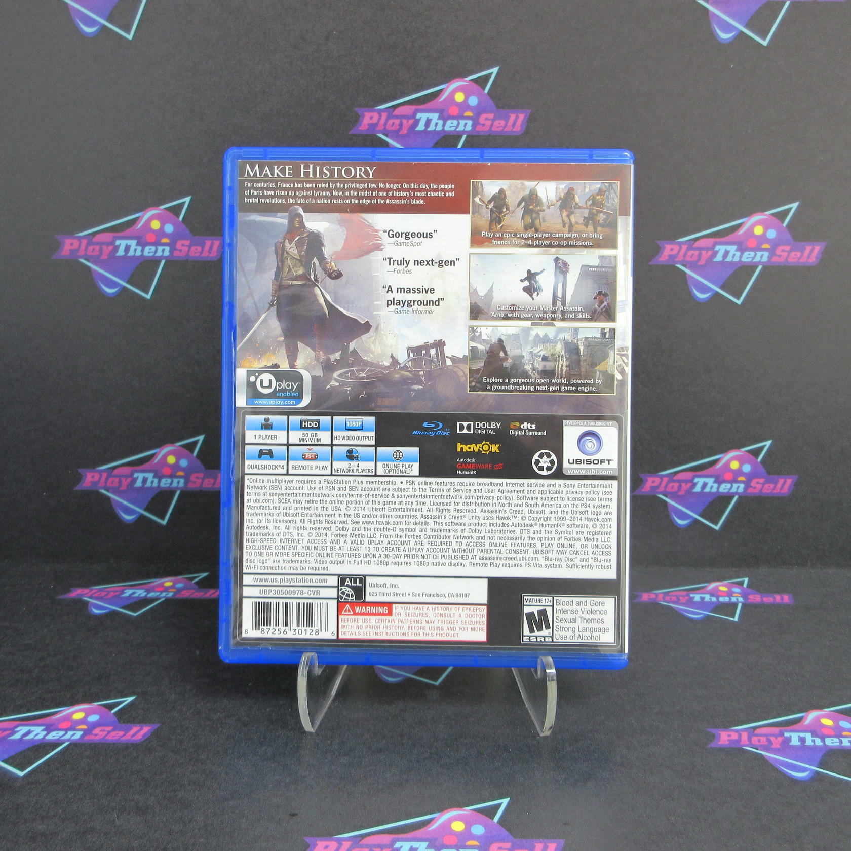 Assassin's Creed Unity Walmart Ed PS4 PlayStation 4 - Like New