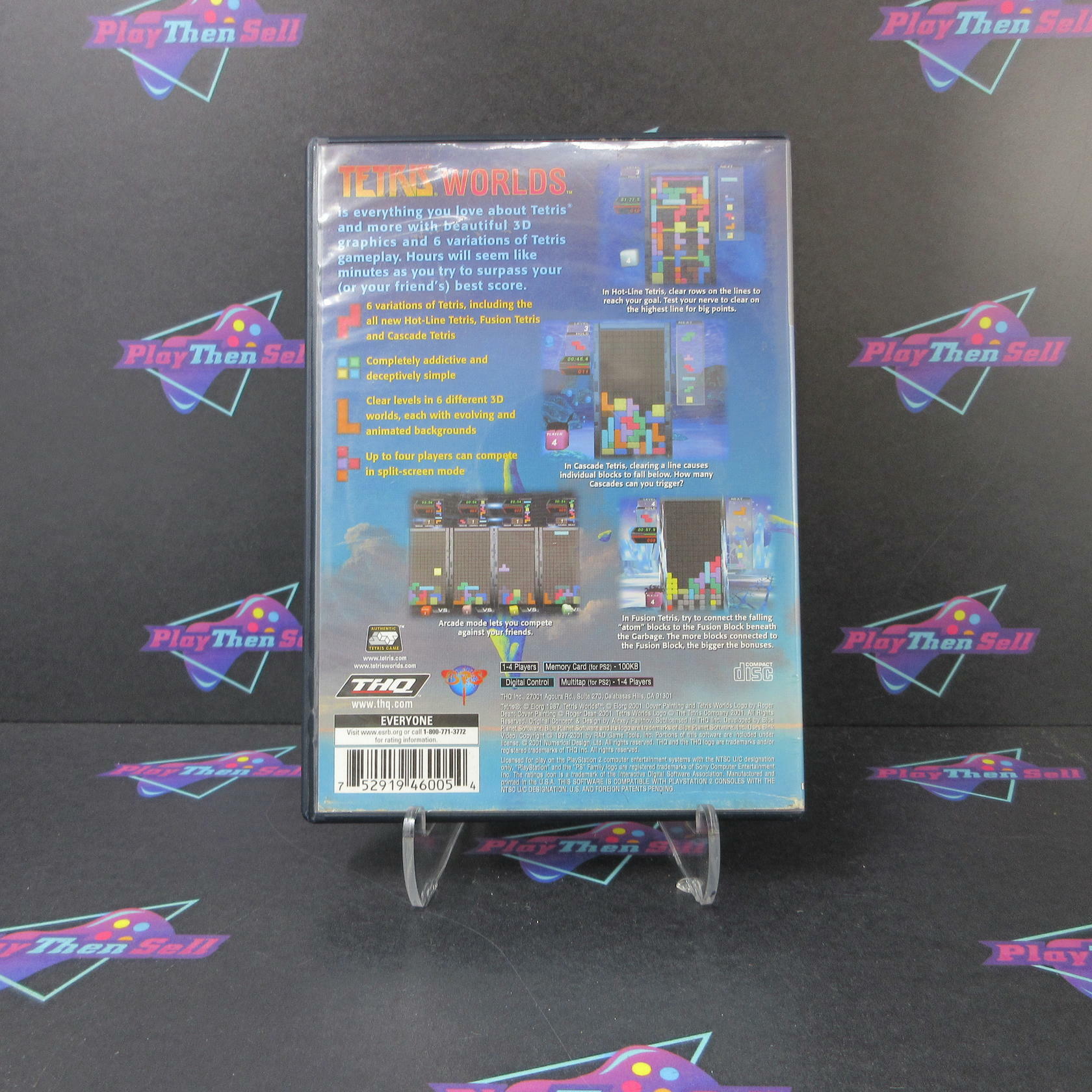 Tetris Worlds PS2 PlayStation 2 AD Alternate Art Complete CIB - Very Good