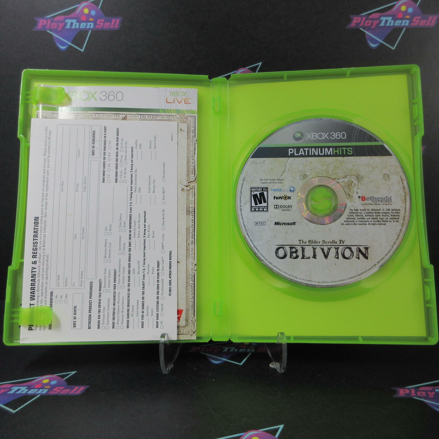 Elder Scrolls IV Oblivion Xbox 360 PH Disc - Like New