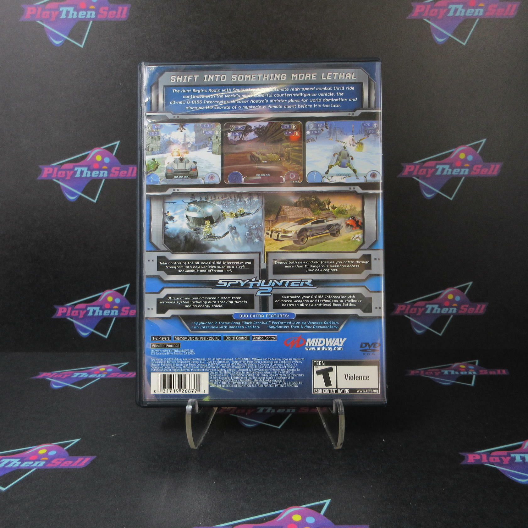 Spy Hunter 2 PS2 PlayStation 2 + Reg Card - Like New