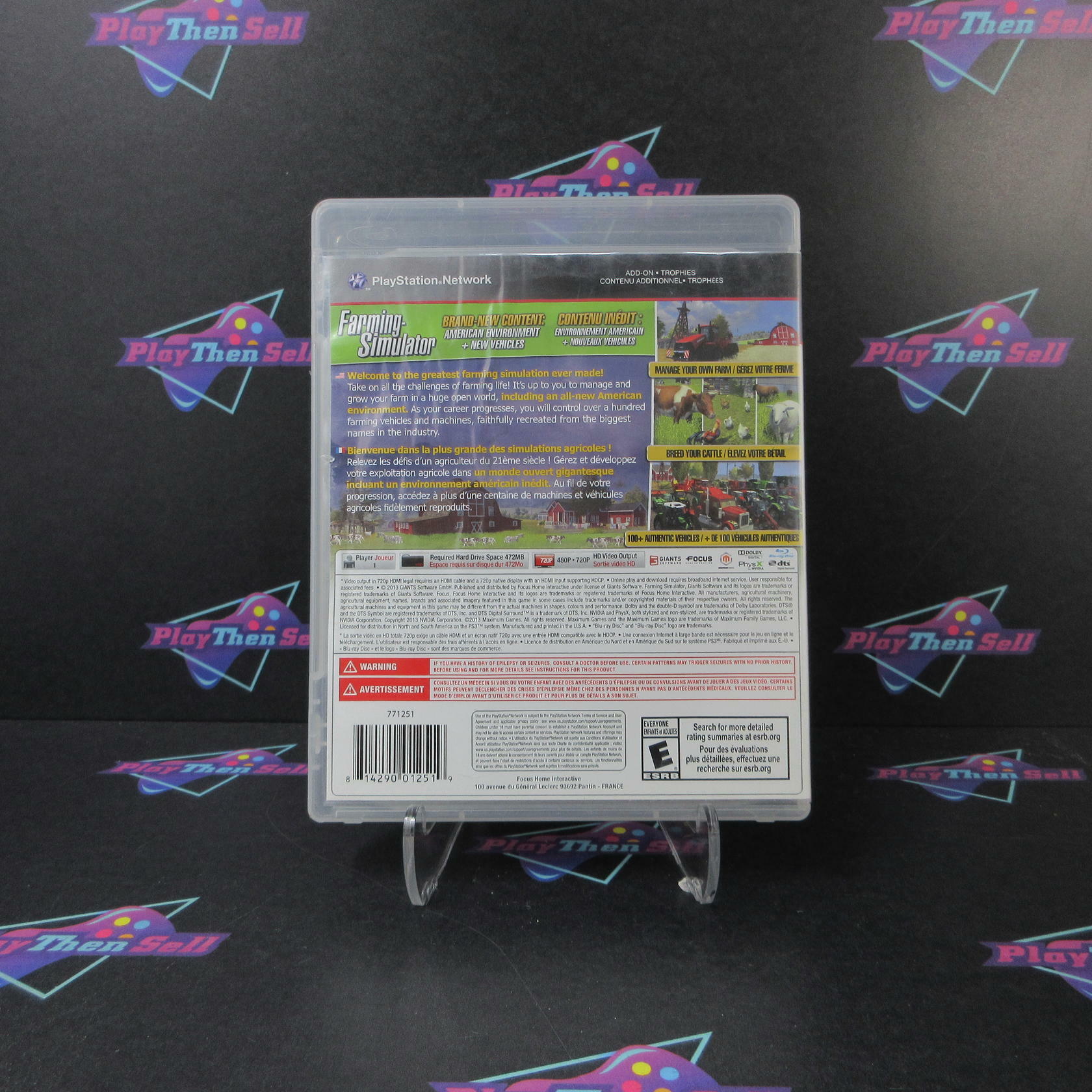Farming Simulator PS3 PlayStation 3 AD/NM - Very Good