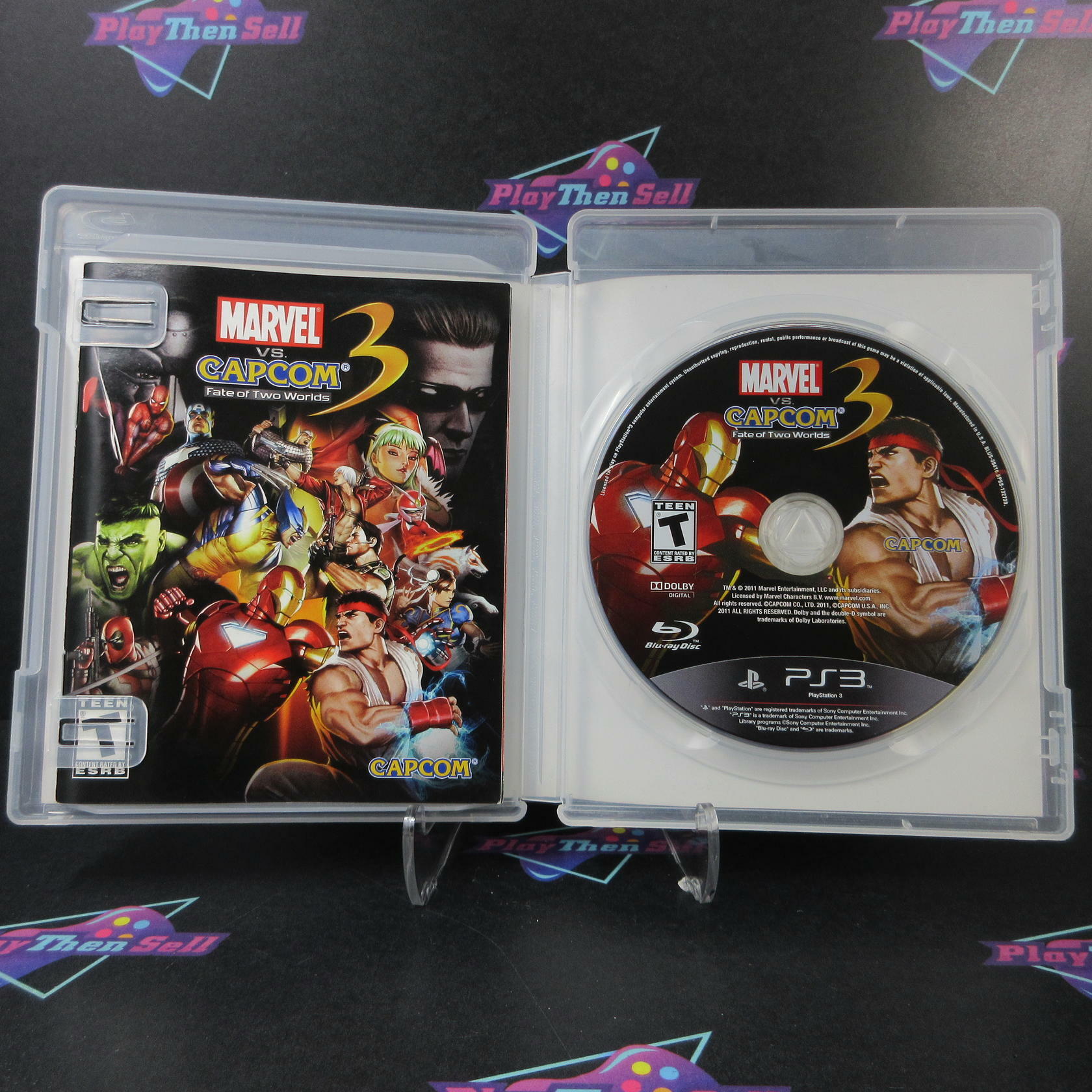 Marvel vs Capcom 3 Fate of Two Worlds PS3 PlayStation 3 AD Complete CIB - Very Good