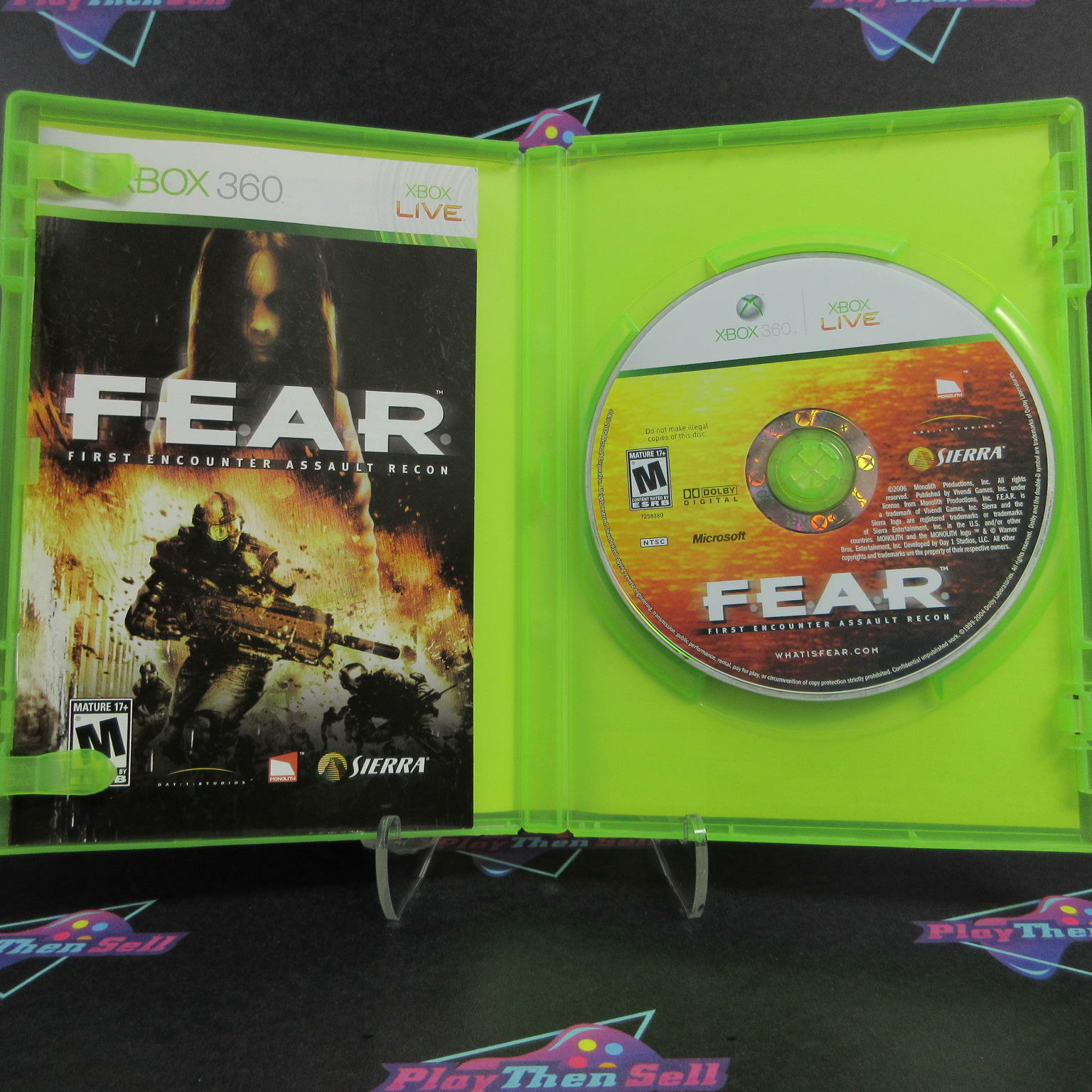 F.E.A.R. First Encounter Assault Recon Xbox 360 AD Complete - Very Good