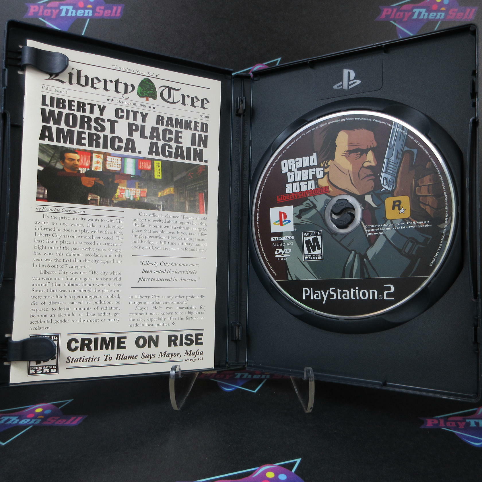 Grand Theft Auto Liberty City Stories PS2 PlayStation 2 AD Complete CIB - Very Good